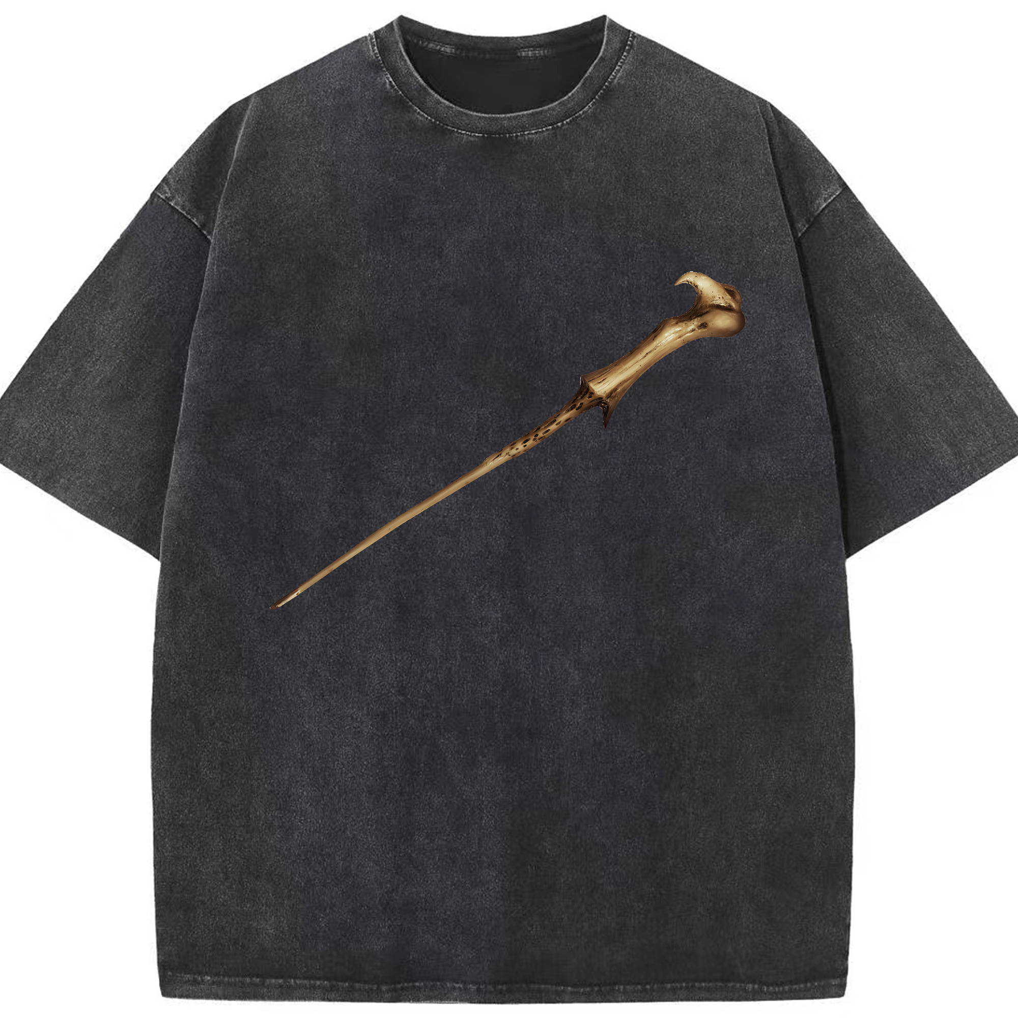 （画像用） Harry Potter ハリー・ポッターシリーズ 綿100% ヴィンテージ風 半袖Tシャツ（フロントプリント）