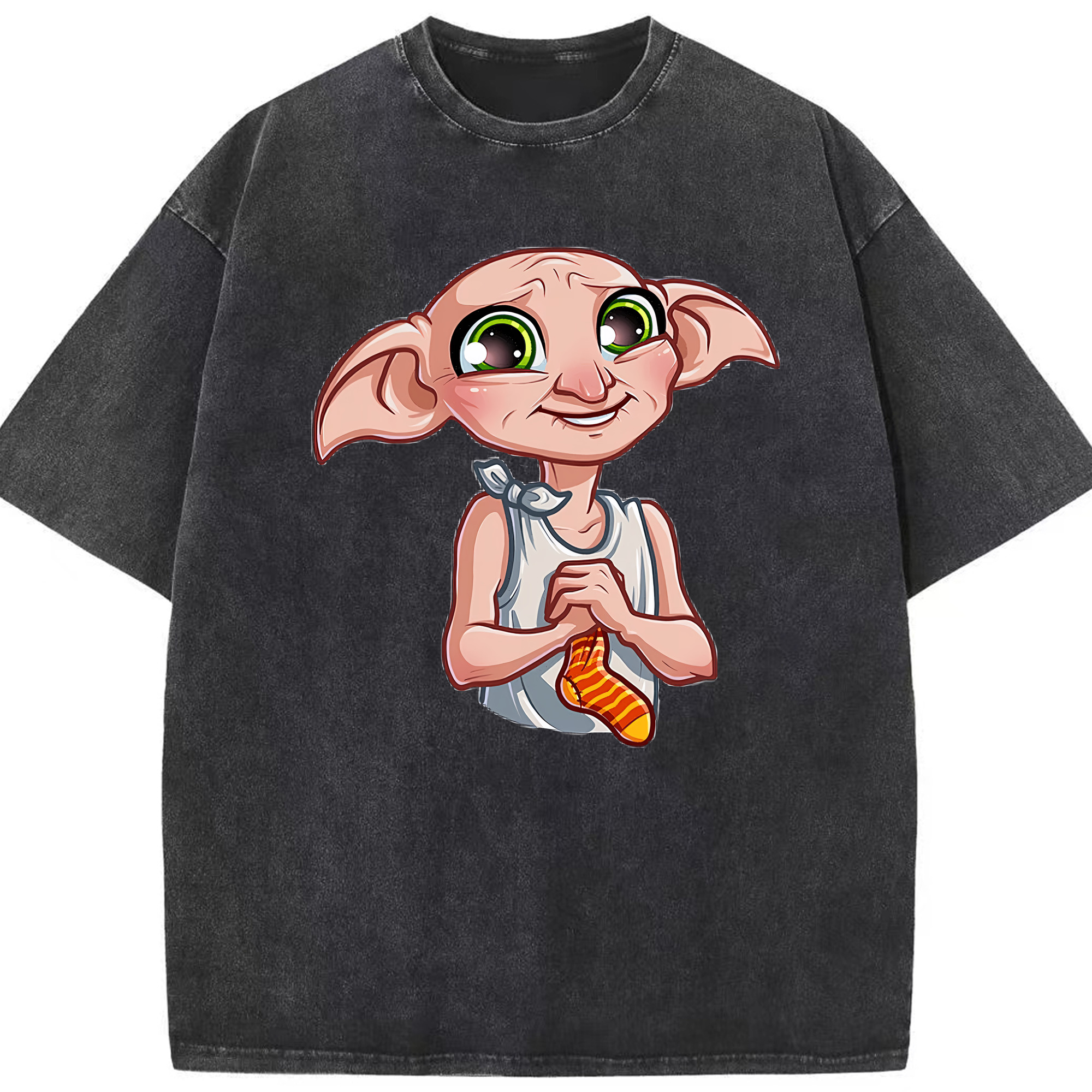 （画像用） Harry Potter ハリー・ポッターシリーズ 綿100% ヴィンテージ風 半袖Tシャツ（フロントプリント）