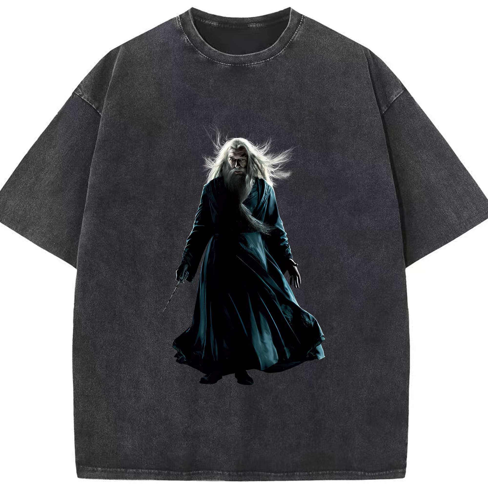 （画像用） Harry Potter ハリー・ポッターシリーズ 綿100% ヴィンテージ風 半袖Tシャツ（フロントプリント）