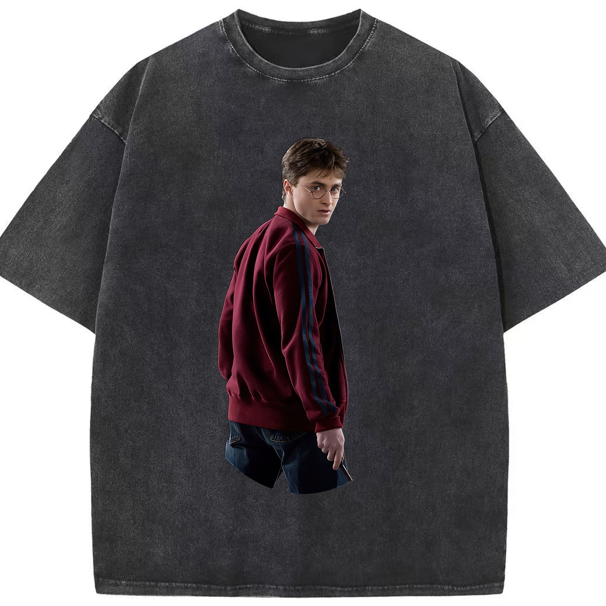 （画像用） Harry Potter ハリー・ポッターシリーズ 綿100% ヴィンテージ風 半袖Tシャツ（フロントプリント）
