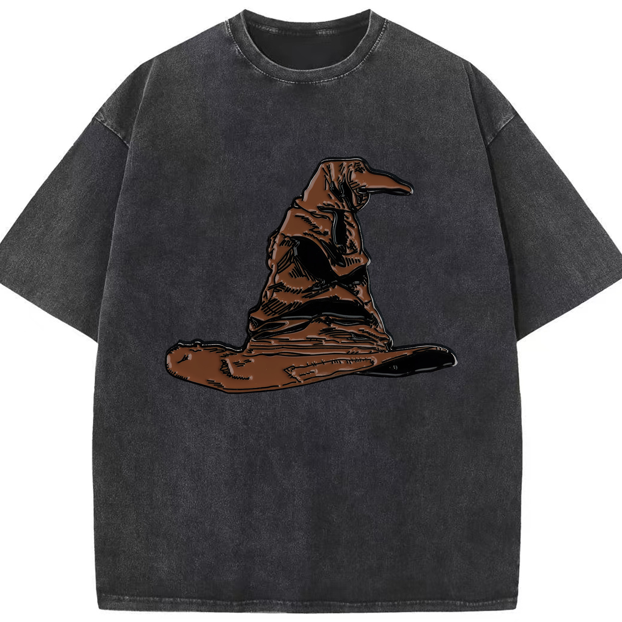 （画像用） Harry Potter ハリー・ポッターシリーズ 綿100% ヴィンテージ風 半袖Tシャツ（フロントプリント）