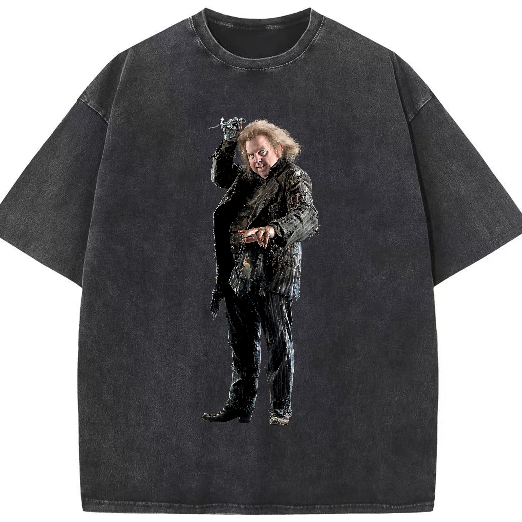 （画像用） Harry Potter ハリー・ポッターシリーズ 綿100% ヴィンテージ風 半袖Tシャツ（フロントプリント）