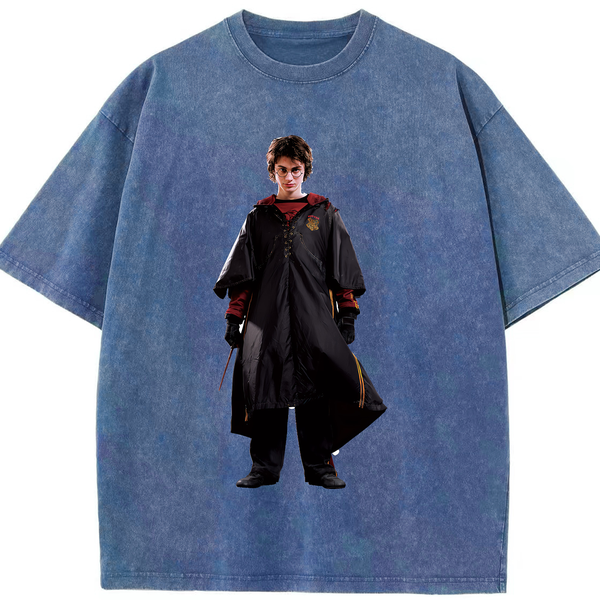 （画像用） Harry Potter ハリー・ポッターシリーズ 綿100% ヴィンテージ風 半袖Tシャツ（フロントプリント）