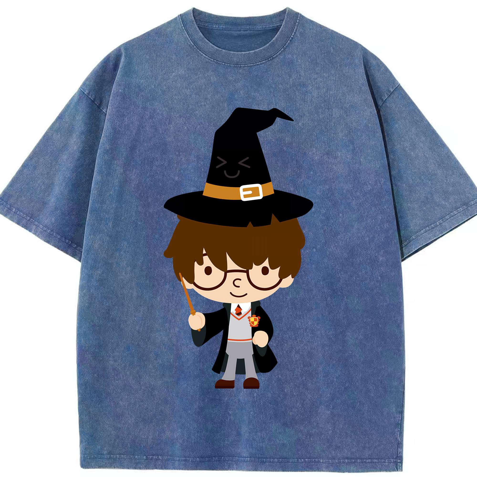 （画像用） Harry Potter ハリー・ポッターシリーズ 綿100% ヴィンテージ風 半袖Tシャツ（フロントプリント）