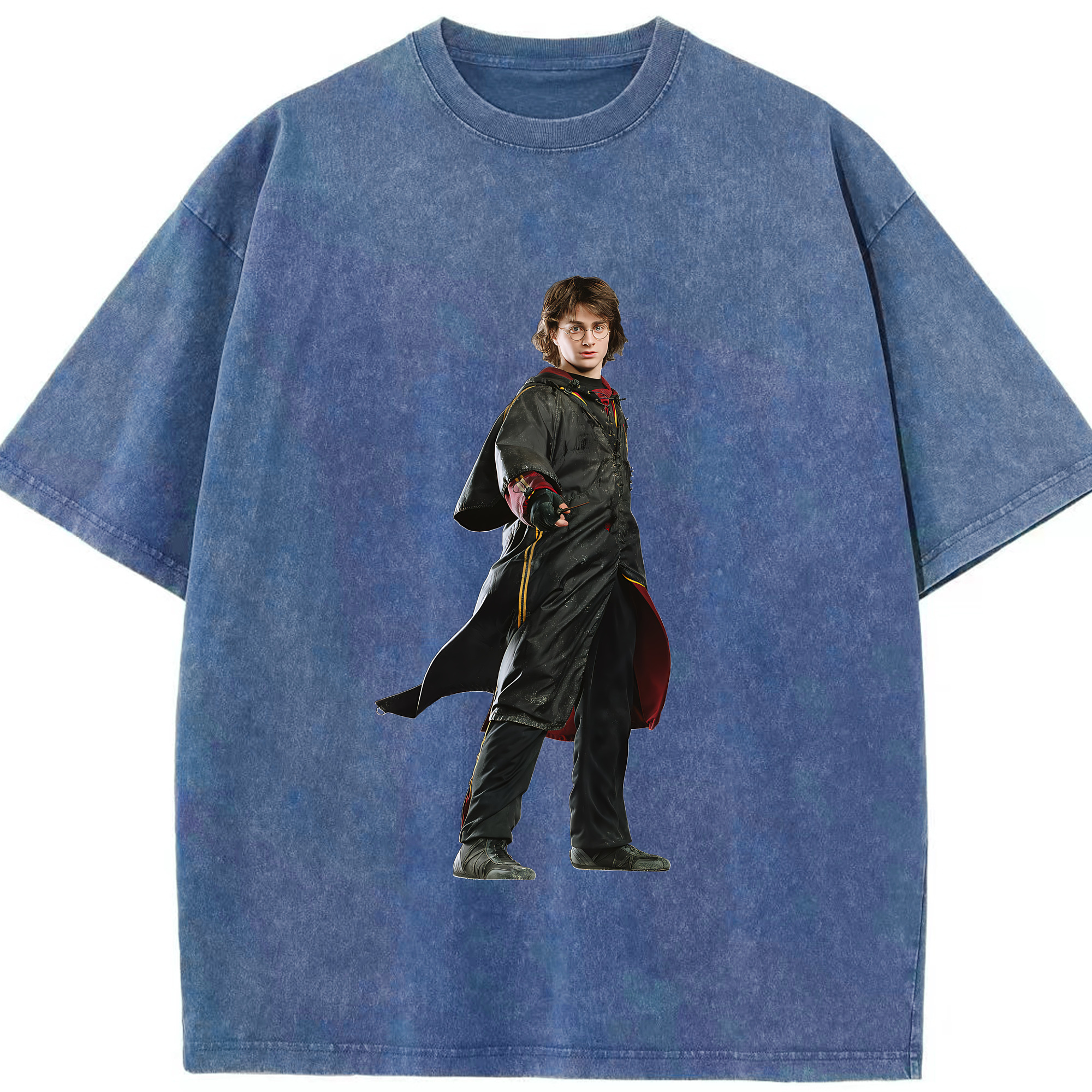 （画像用） Harry Potter ハリー・ポッターシリーズ 綿100% ヴィンテージ風 半袖Tシャツ（フロントプリント）