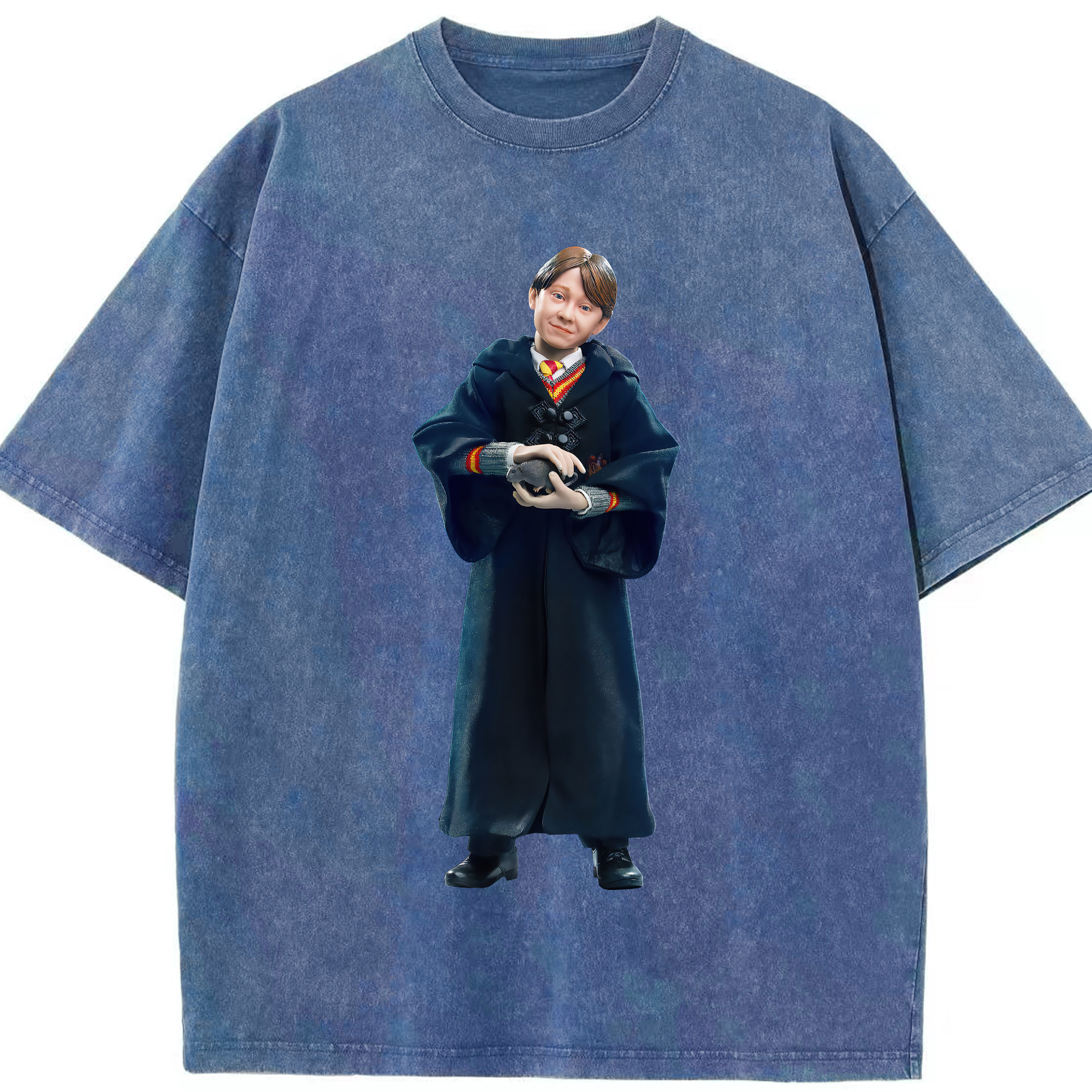 （画像用） Harry Potter ハリー・ポッターシリーズ 綿100% ヴィンテージ風 半袖Tシャツ（フロントプリント）