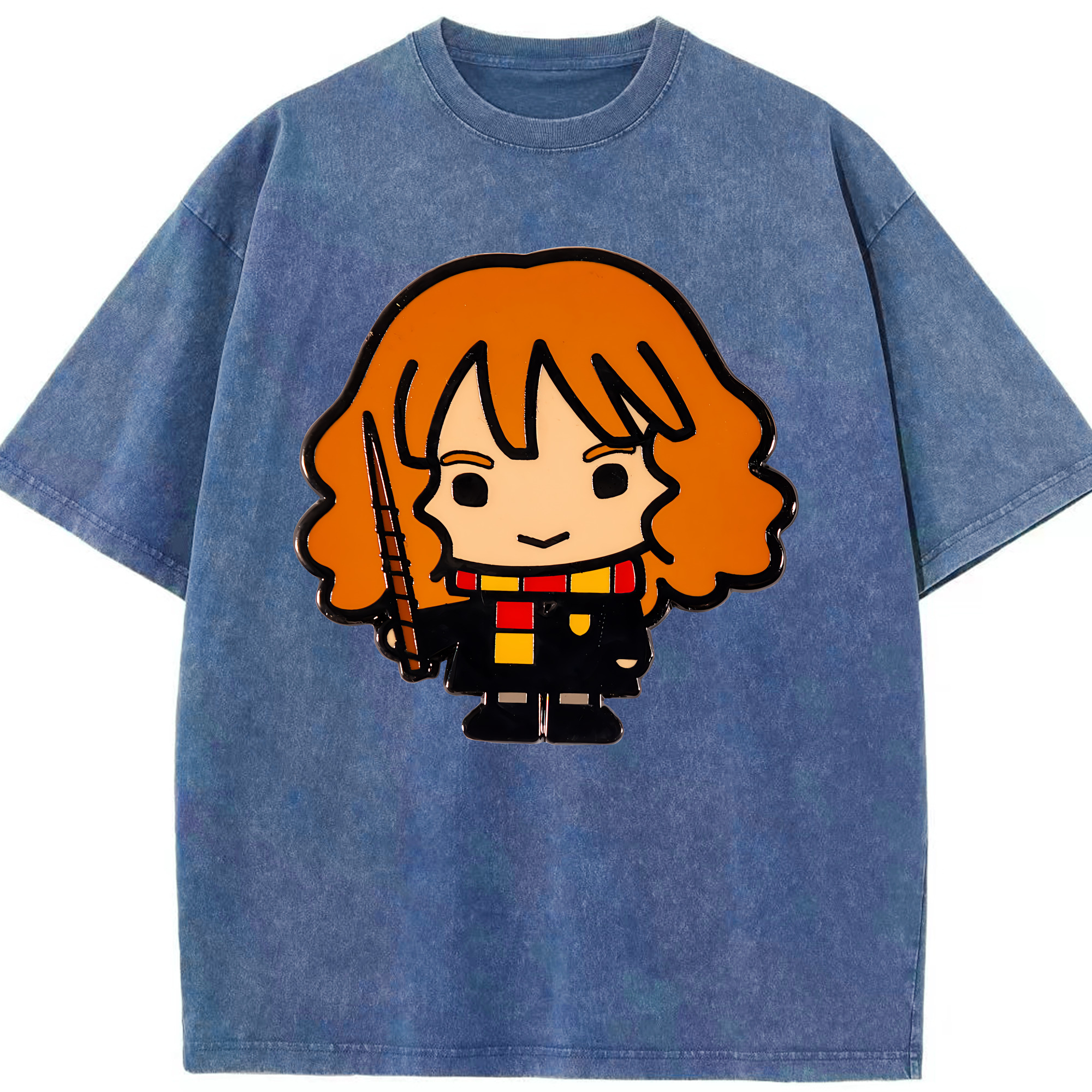 （画像用） Harry Potter ハリー・ポッターシリーズ 綿100% ヴィンテージ風 半袖Tシャツ（フロントプリント）