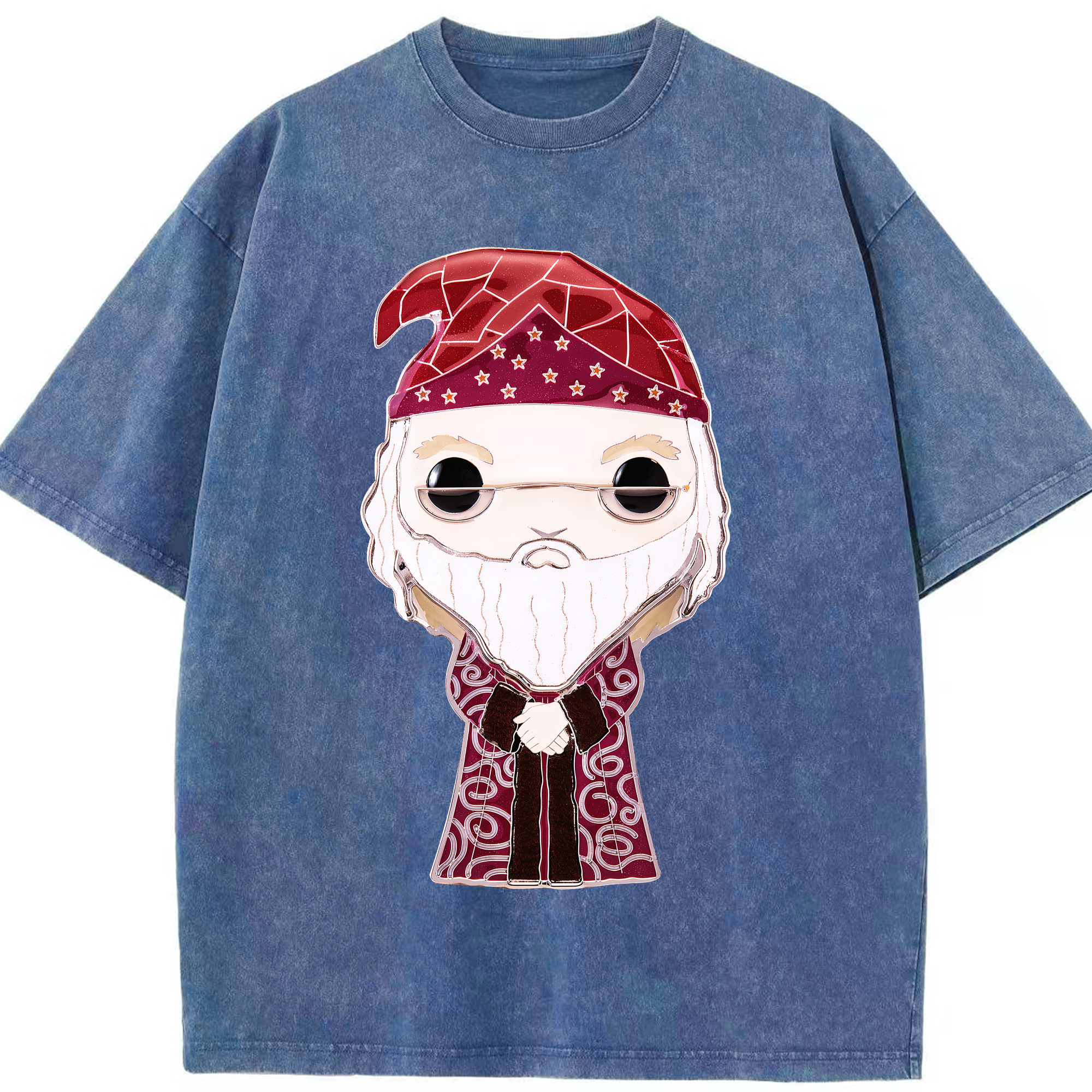 （画像用） Harry Potter ハリー・ポッターシリーズ 綿100% ヴィンテージ風 半袖Tシャツ（フロントプリント）