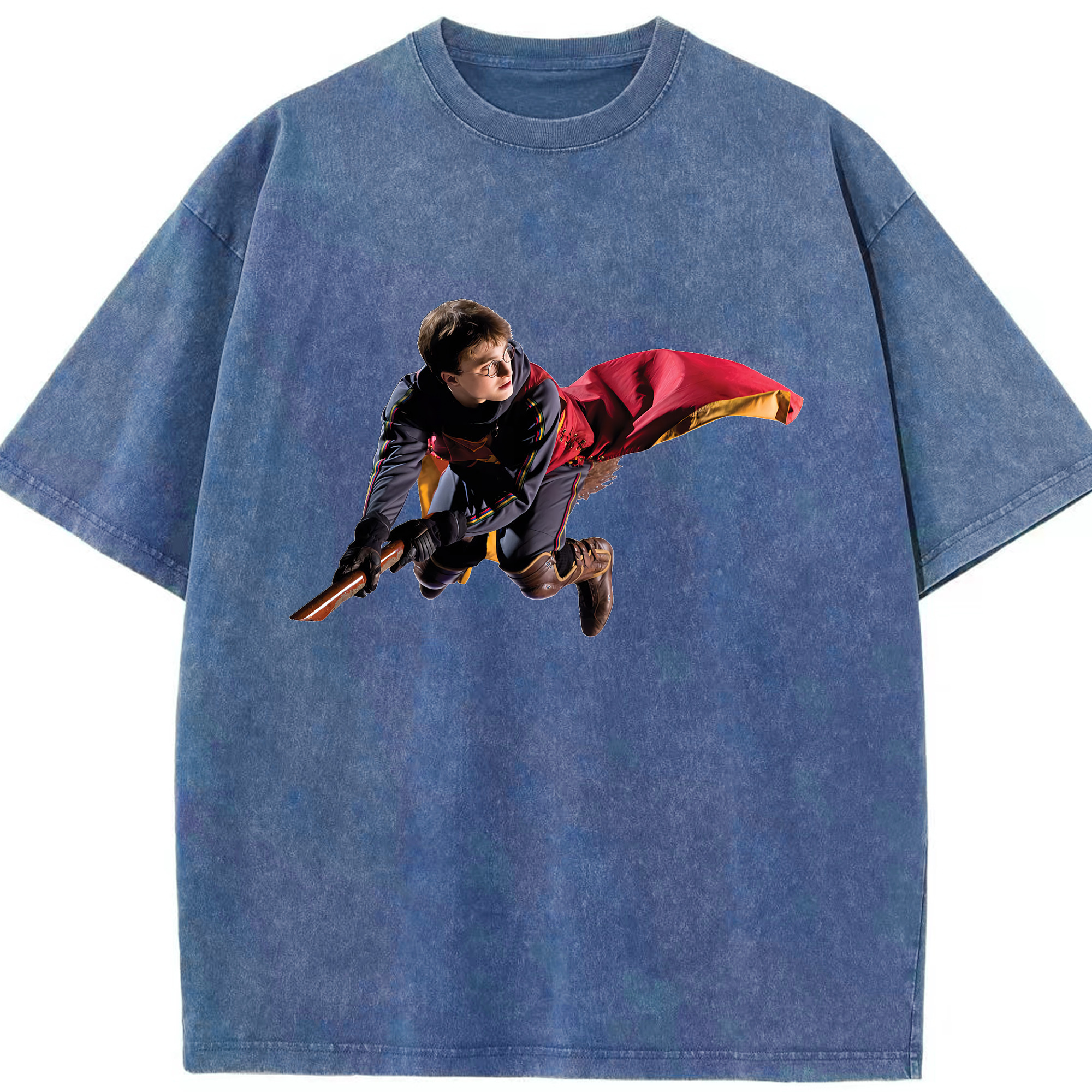 （画像用） Harry Potter ハリー・ポッターシリーズ 綿100% ヴィンテージ風 半袖Tシャツ（フロントプリント）