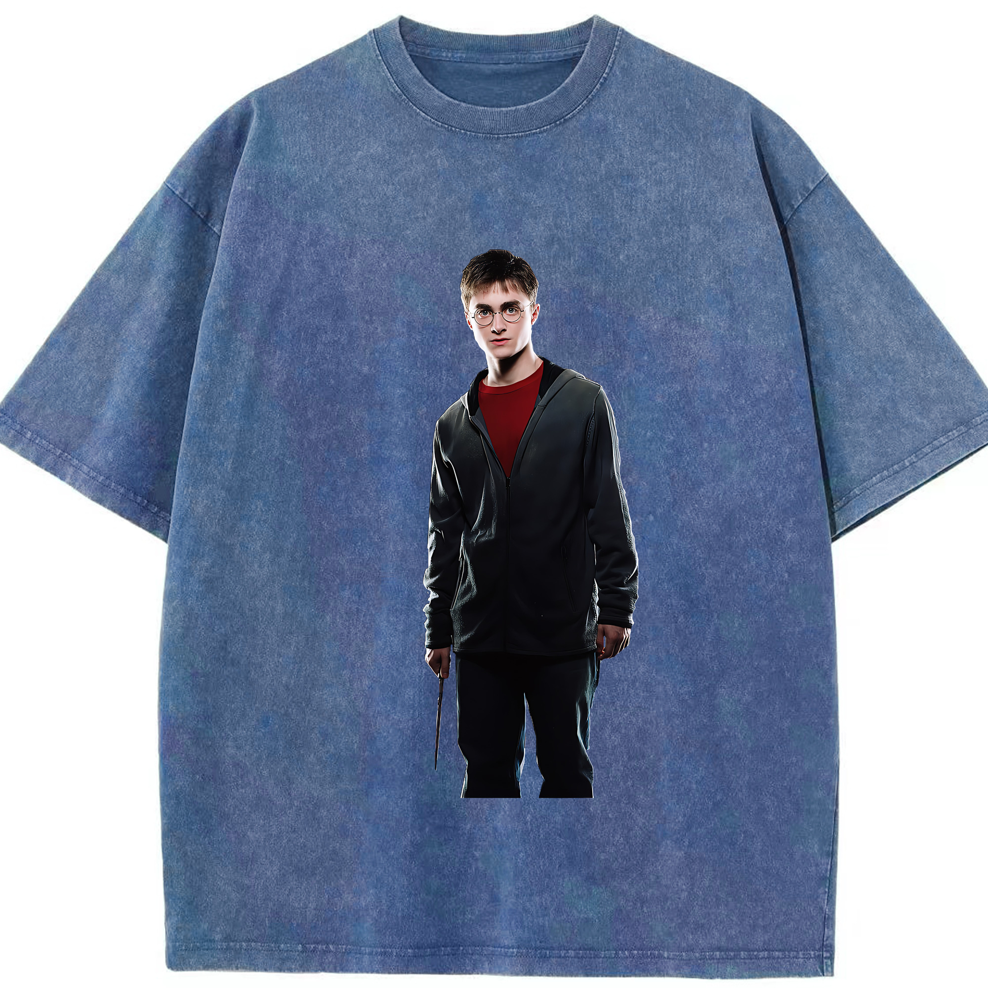 （画像用） Harry Potter ハリー・ポッターシリーズ 綿100% ヴィンテージ風 半袖Tシャツ（フロントプリント）