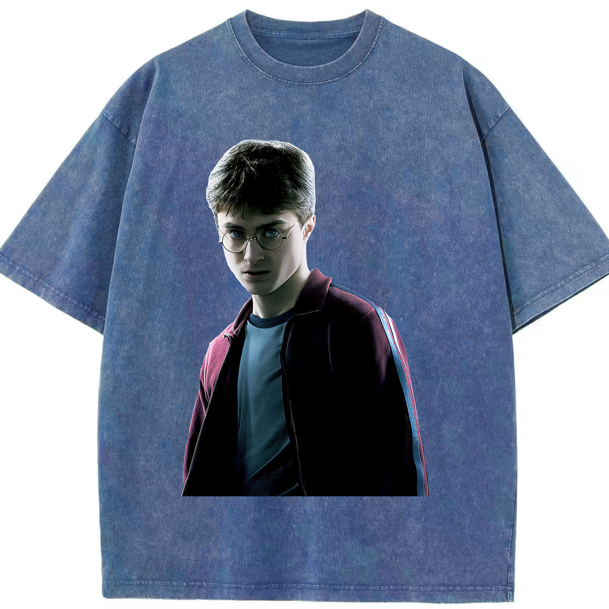 （画像用） Harry Potter ハリー・ポッターシリーズ 綿100% ヴィンテージ風 半袖Tシャツ（フロントプリント）