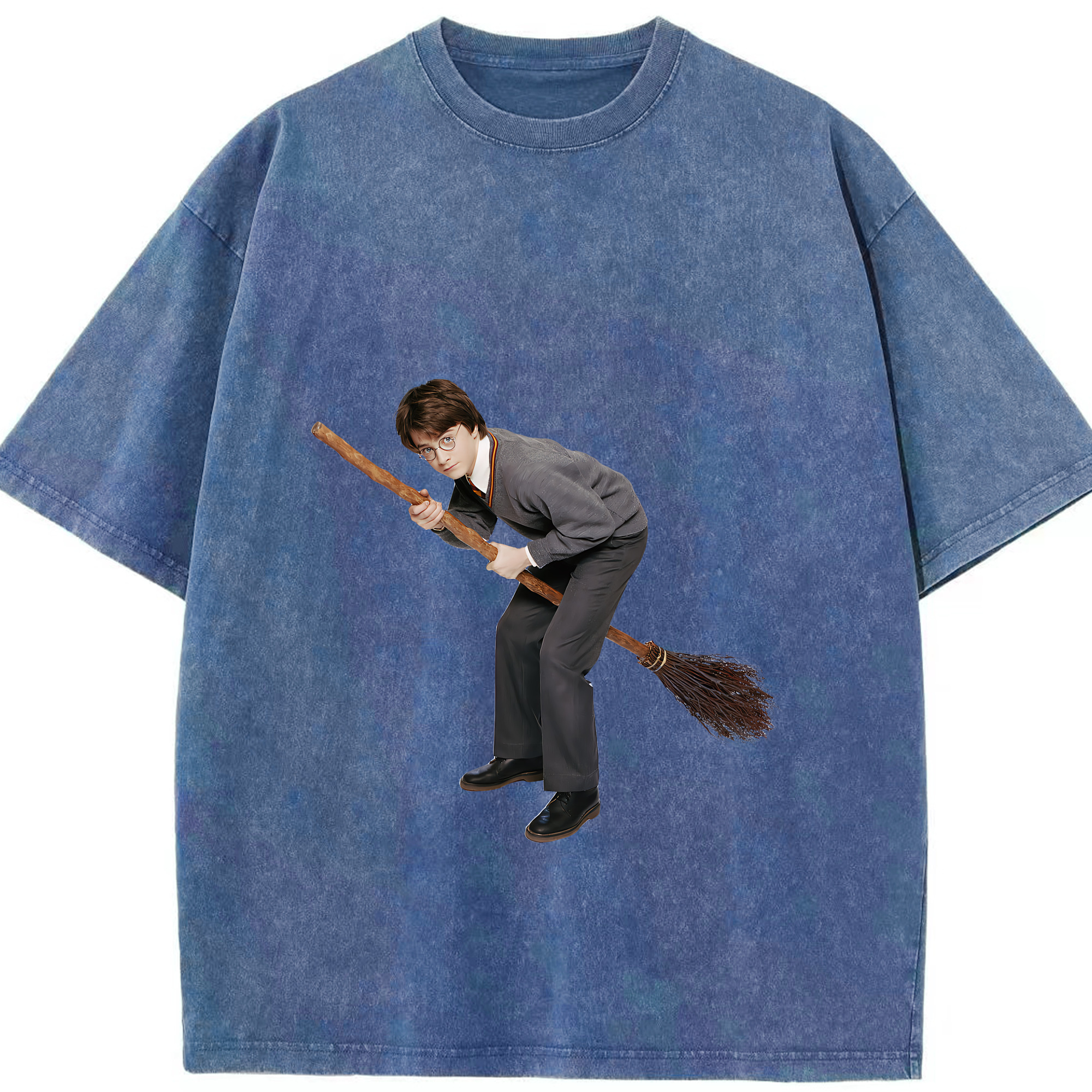 （画像用） Harry Potter ハリー・ポッターシリーズ 綿100% ヴィンテージ風 半袖Tシャツ（フロントプリント）