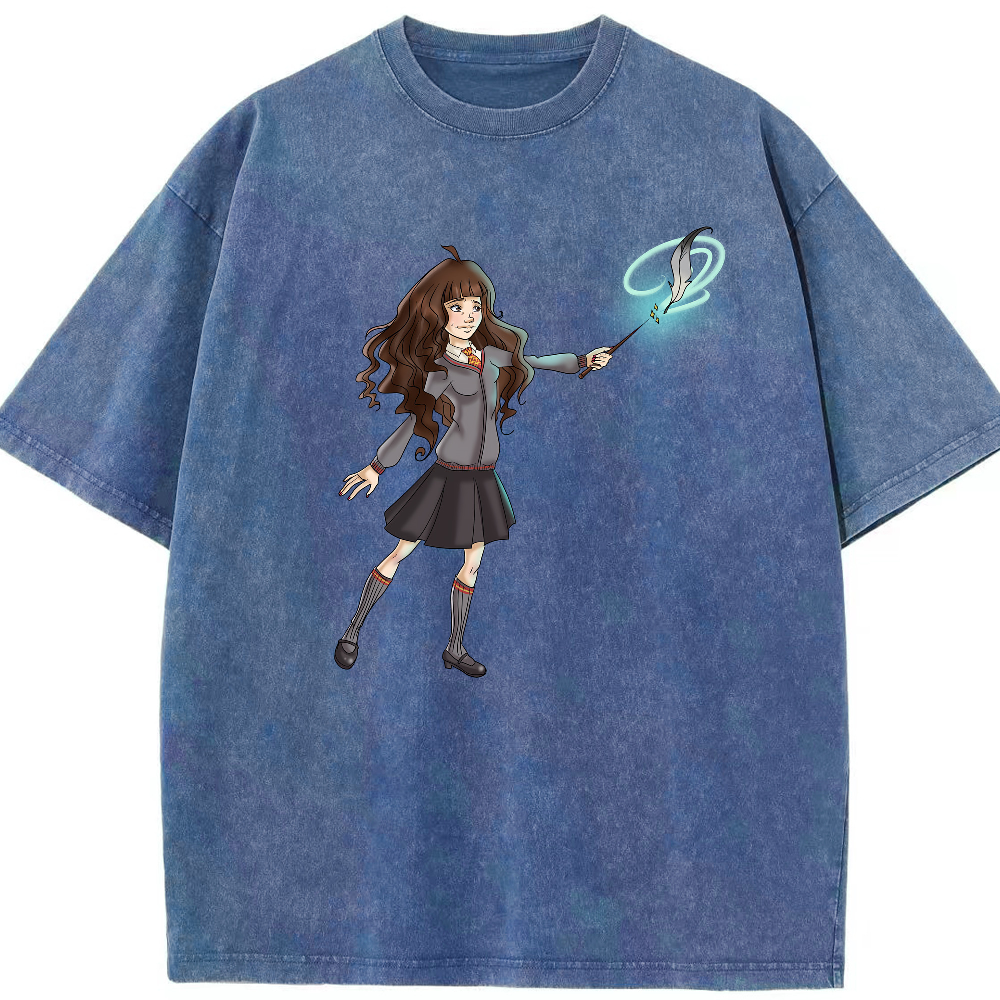 （画像用） Harry Potter ハリー・ポッターシリーズ 綿100% ヴィンテージ風 半袖Tシャツ（フロントプリント）