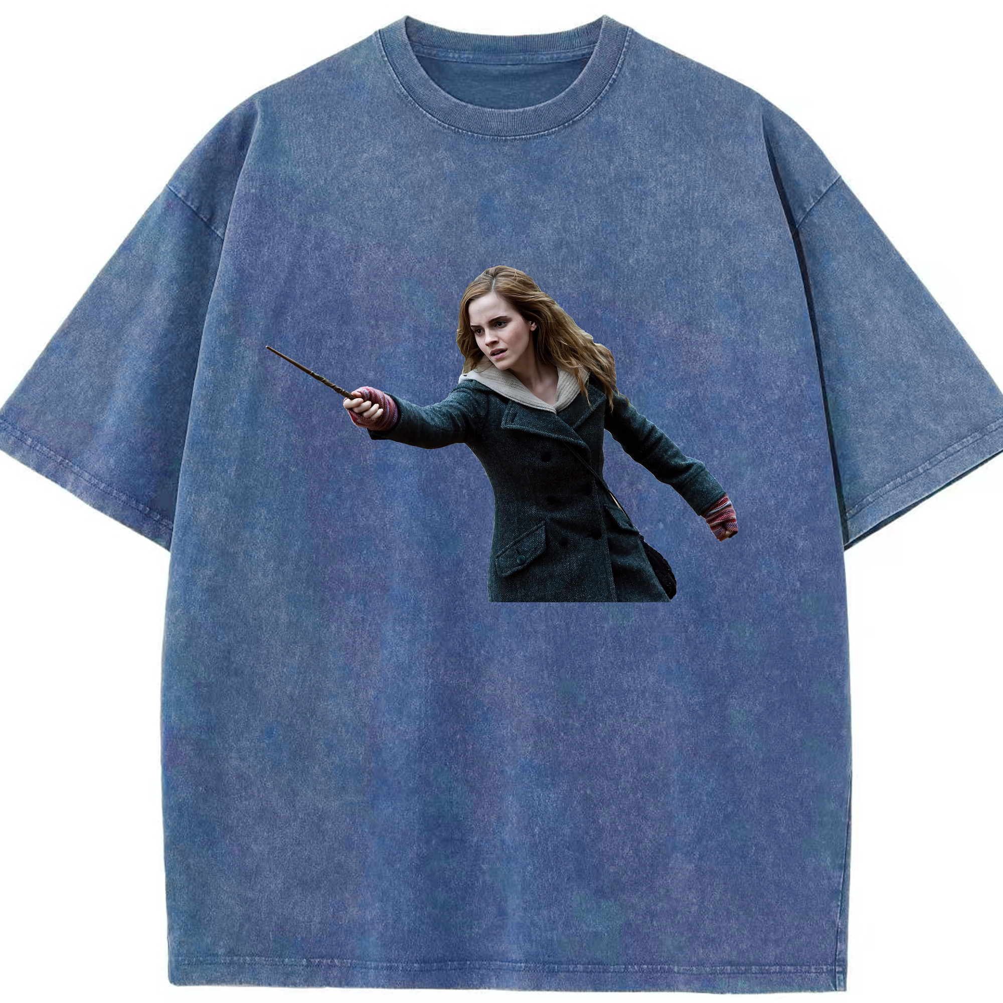 （画像用） Harry Potter ハリー・ポッターシリーズ 綿100% ヴィンテージ風 半袖Tシャツ（フロントプリント）