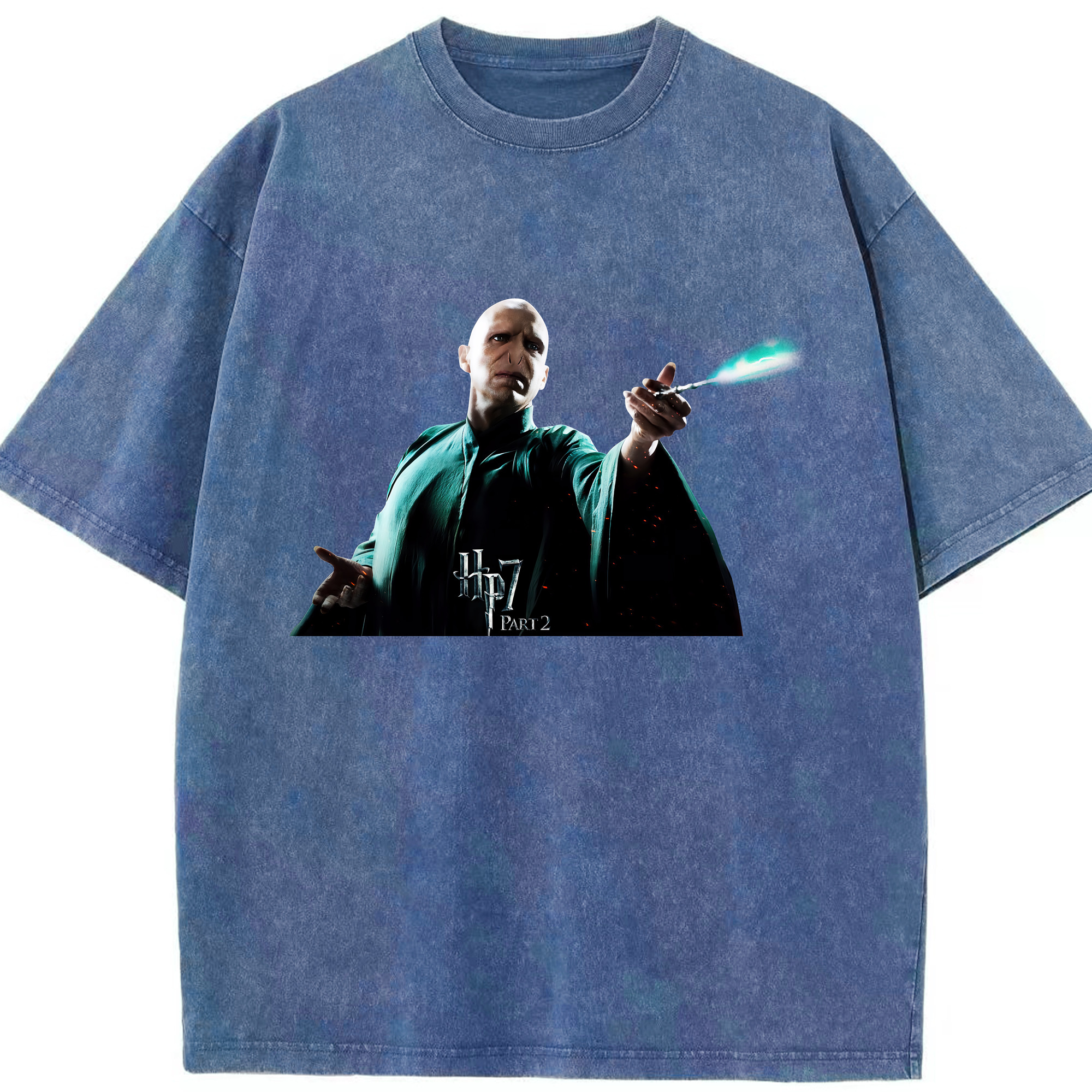 （画像用） Harry Potter ハリー・ポッターシリーズ 綿100% ヴィンテージ風 半袖Tシャツ（フロントプリント）