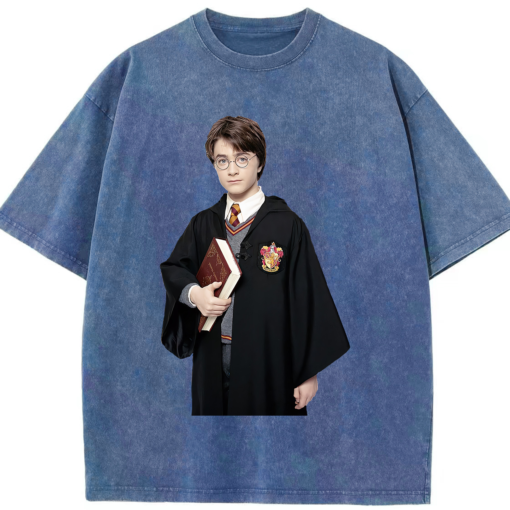 （画像用） Harry Potter ハリー・ポッターシリーズ 綿100% ヴィンテージ風 半袖Tシャツ（フロントプリント）