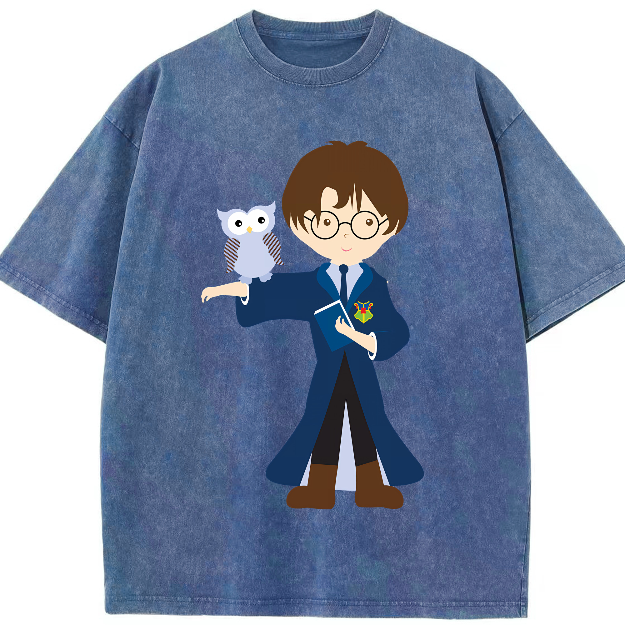 （画像用） Harry Potter ハリー・ポッターシリーズ 綿100% ヴィンテージ風 半袖Tシャツ（フロントプリント）