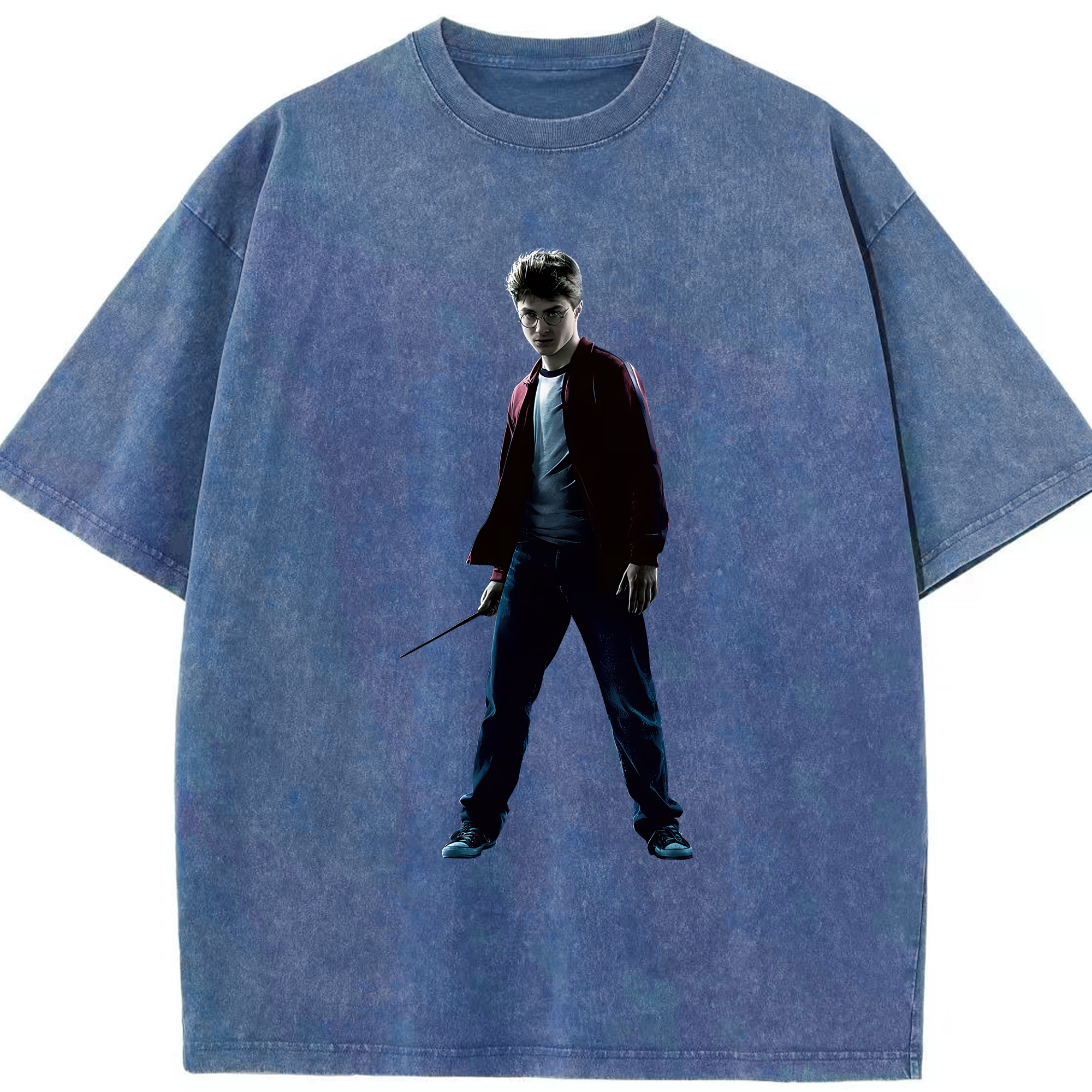 （画像用） Harry Potter ハリー・ポッターシリーズ 綿100% ヴィンテージ風 半袖Tシャツ（フロントプリント）