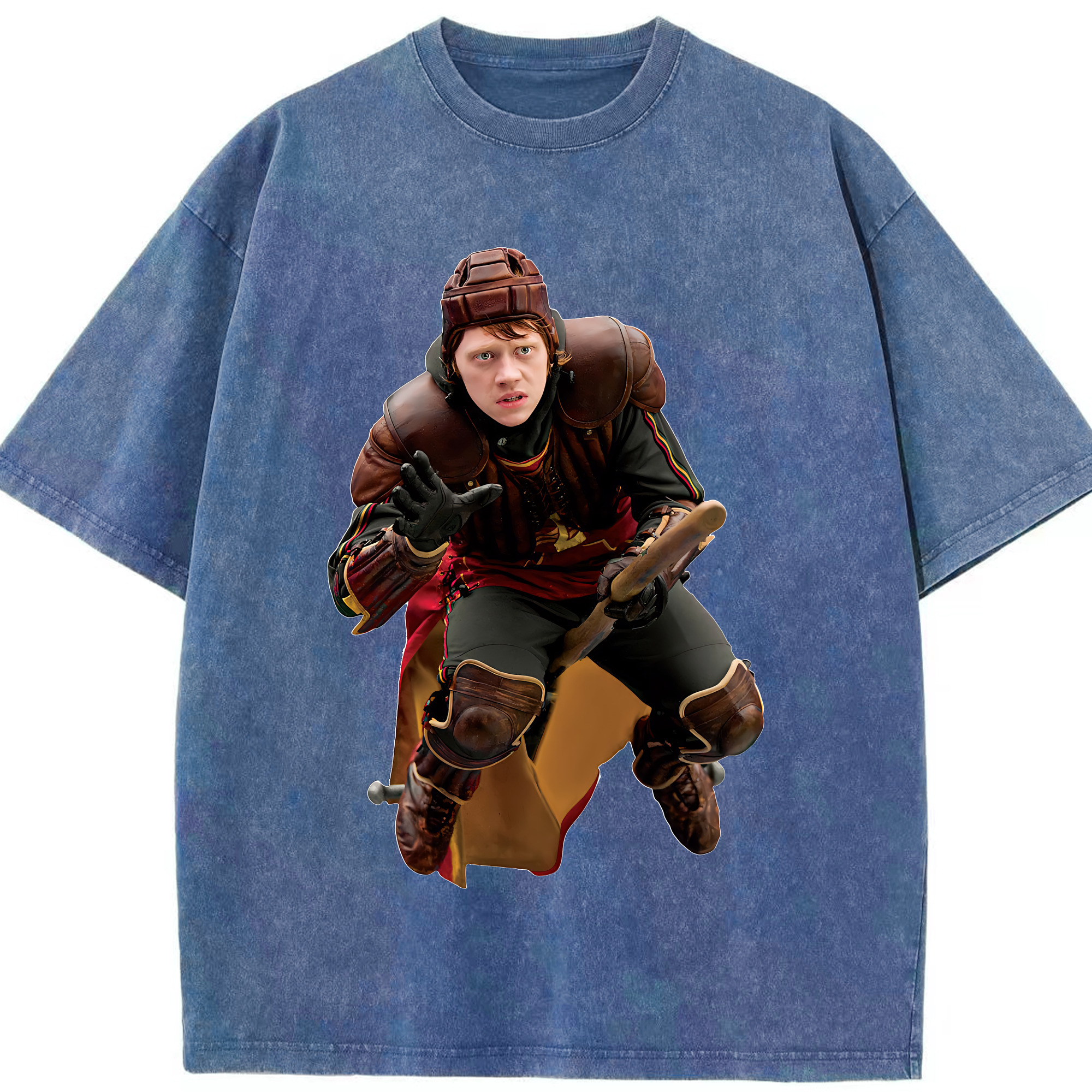 （画像用） Harry Potter ハリー・ポッターシリーズ 綿100% ヴィンテージ風 半袖Tシャツ（フロントプリント）