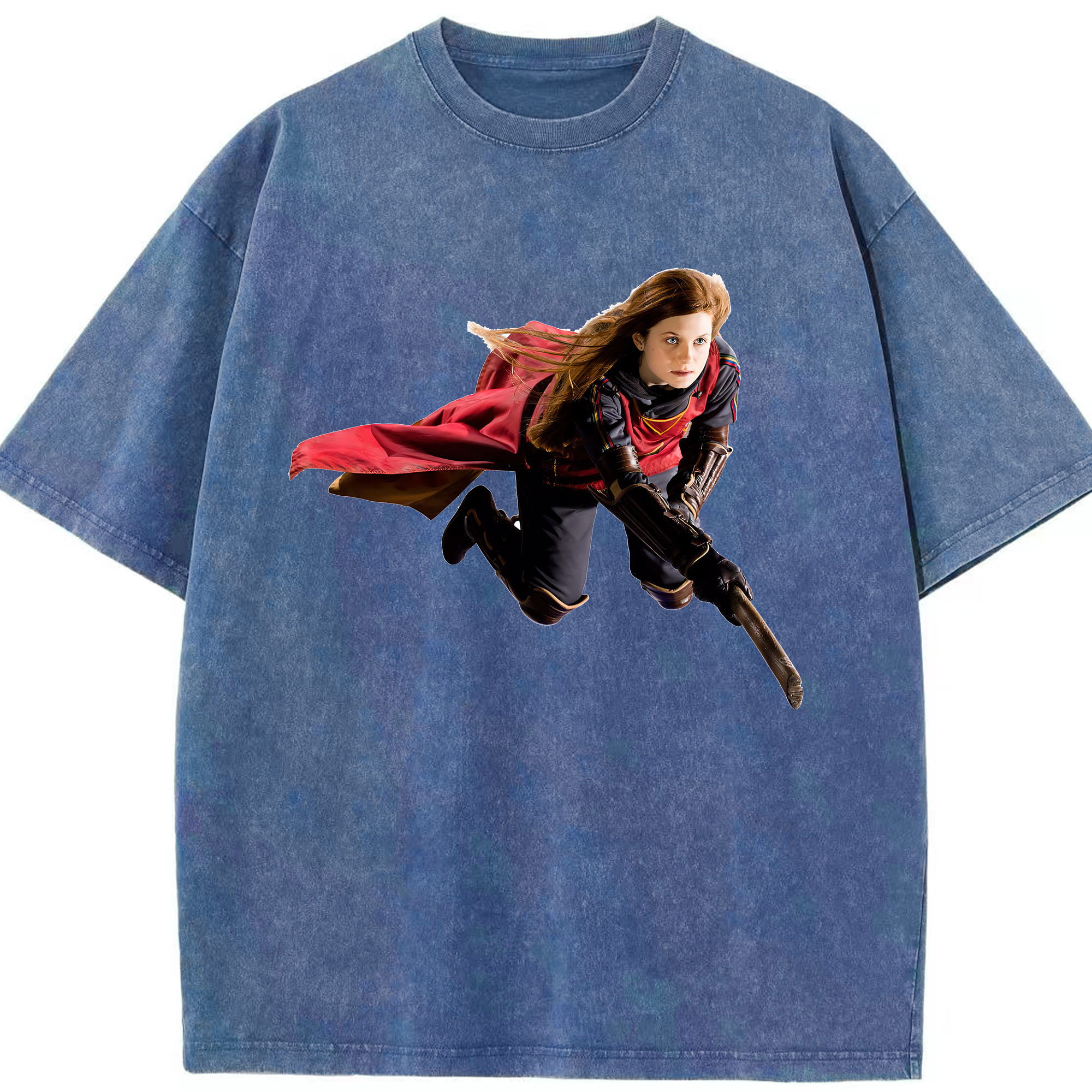 （画像用） Harry Potter ハリー・ポッターシリーズ 綿100% ヴィンテージ風 半袖Tシャツ（フロントプリント）