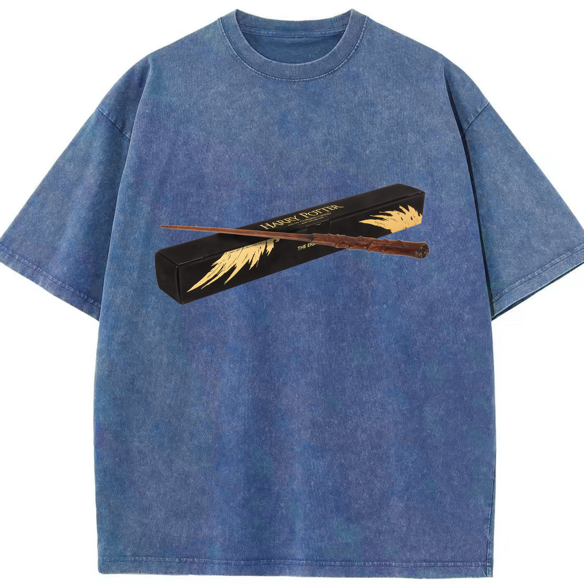 （画像用） Harry Potter ハリー・ポッターシリーズ 綿100% ヴィンテージ風 半袖Tシャツ（フロントプリント）