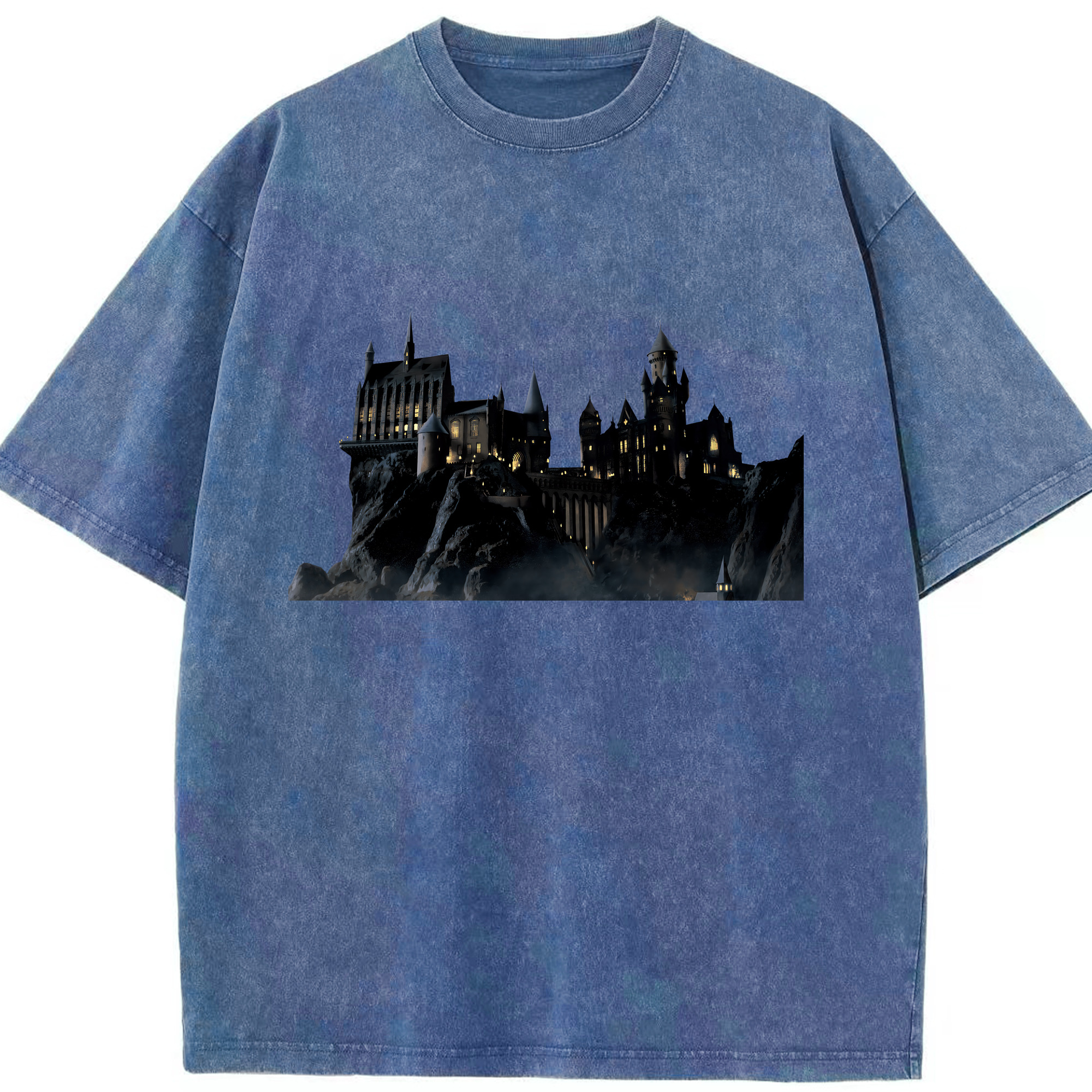 （画像用） Harry Potter ハリー・ポッターシリーズ 綿100% ヴィンテージ風 半袖Tシャツ（フロントプリント）