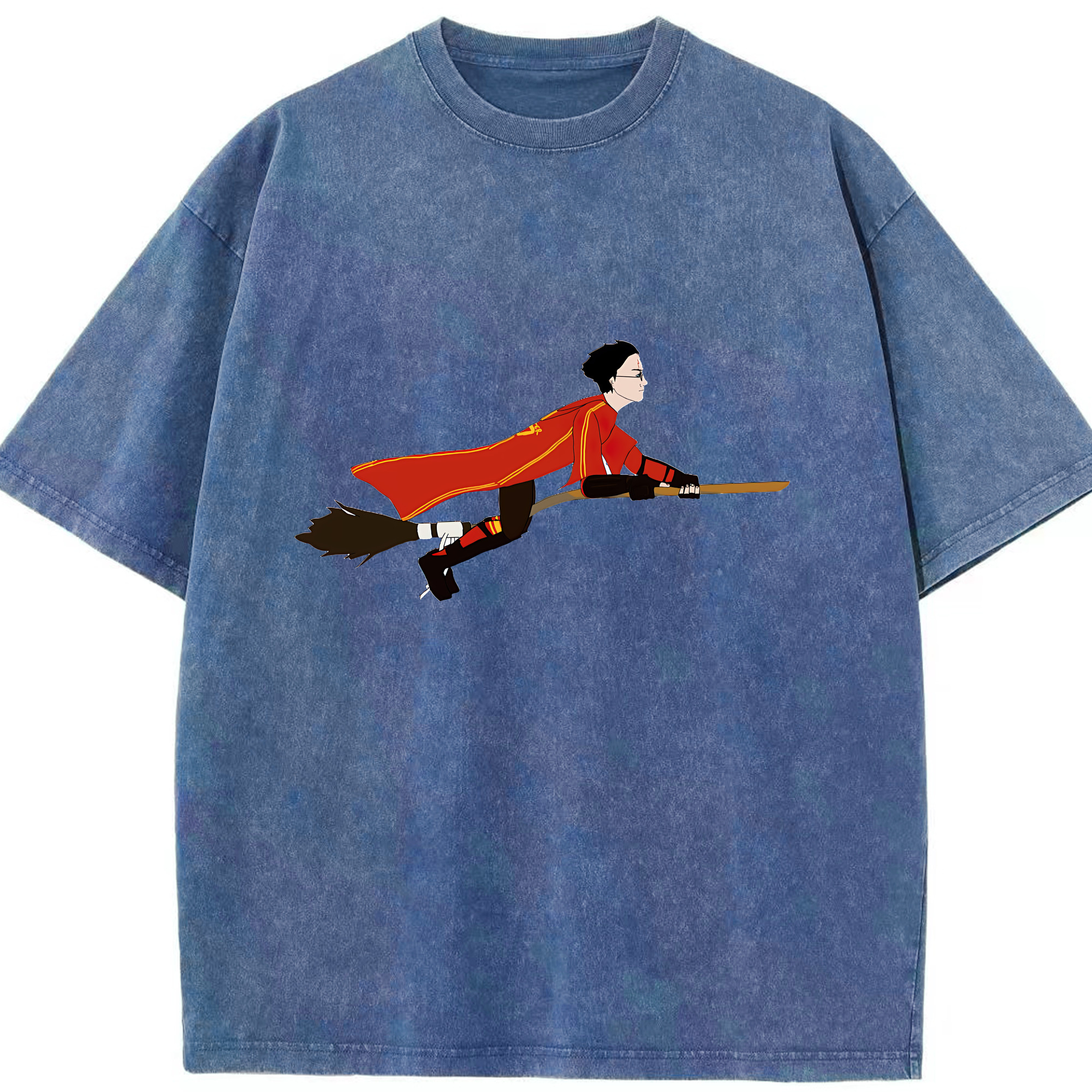 （画像用） Harry Potter ハリー・ポッターシリーズ 綿100% ヴィンテージ風 半袖Tシャツ（フロントプリント）