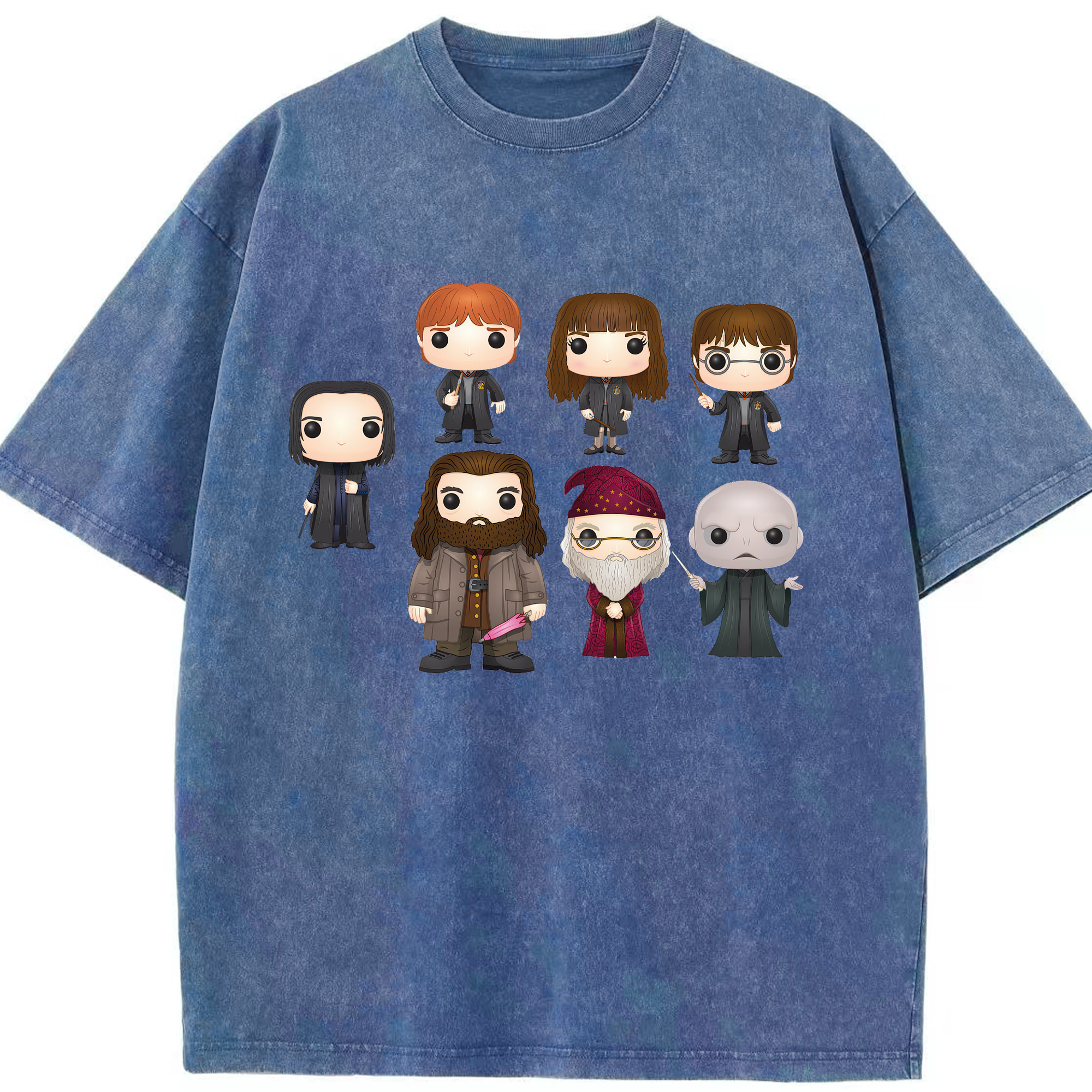 （画像用） Harry Potter ハリー・ポッターシリーズ 綿100% ヴィンテージ風 半袖Tシャツ（フロントプリント）