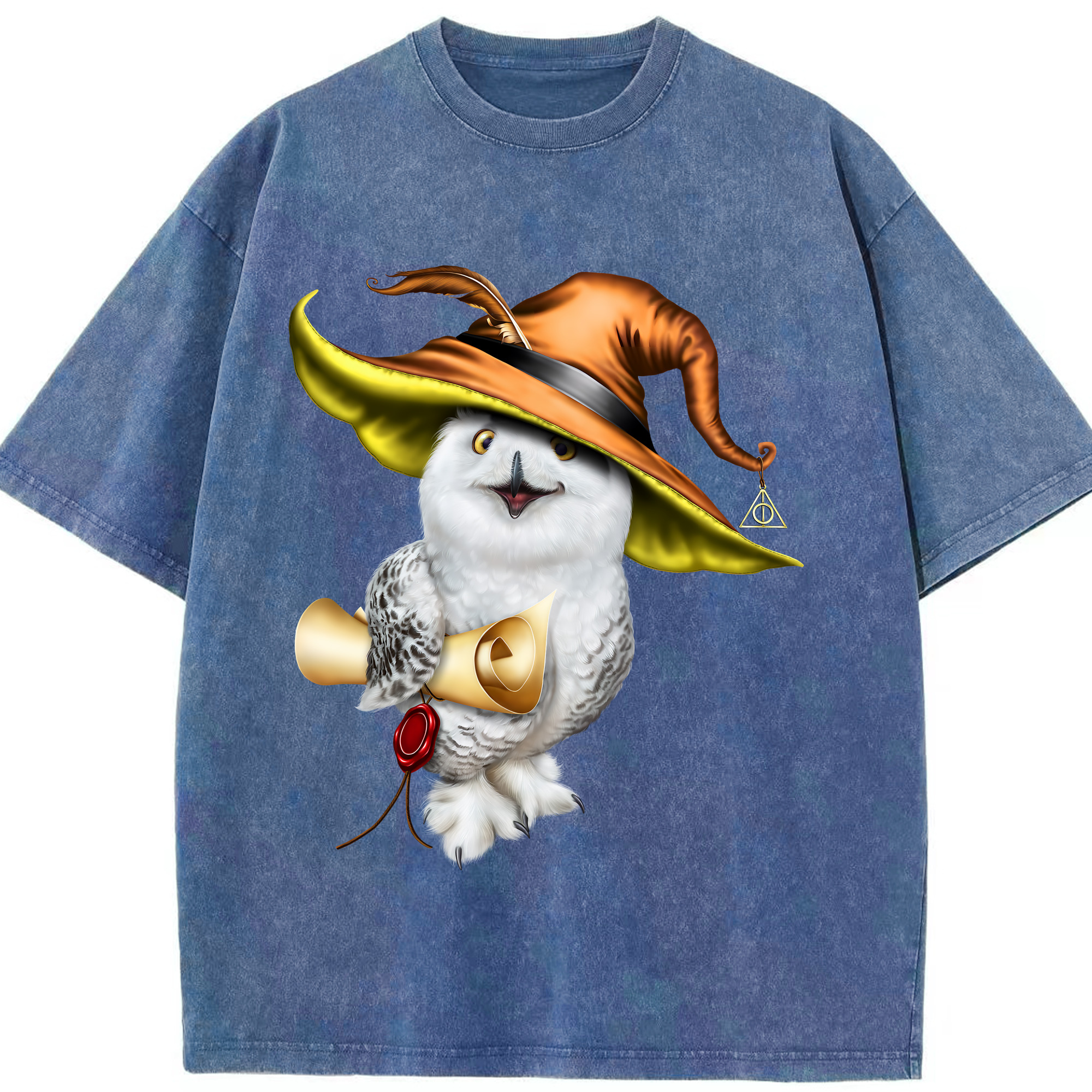 （画像用） Harry Potter ハリー・ポッターシリーズ 綿100% ヴィンテージ風 半袖Tシャツ（フロントプリント）