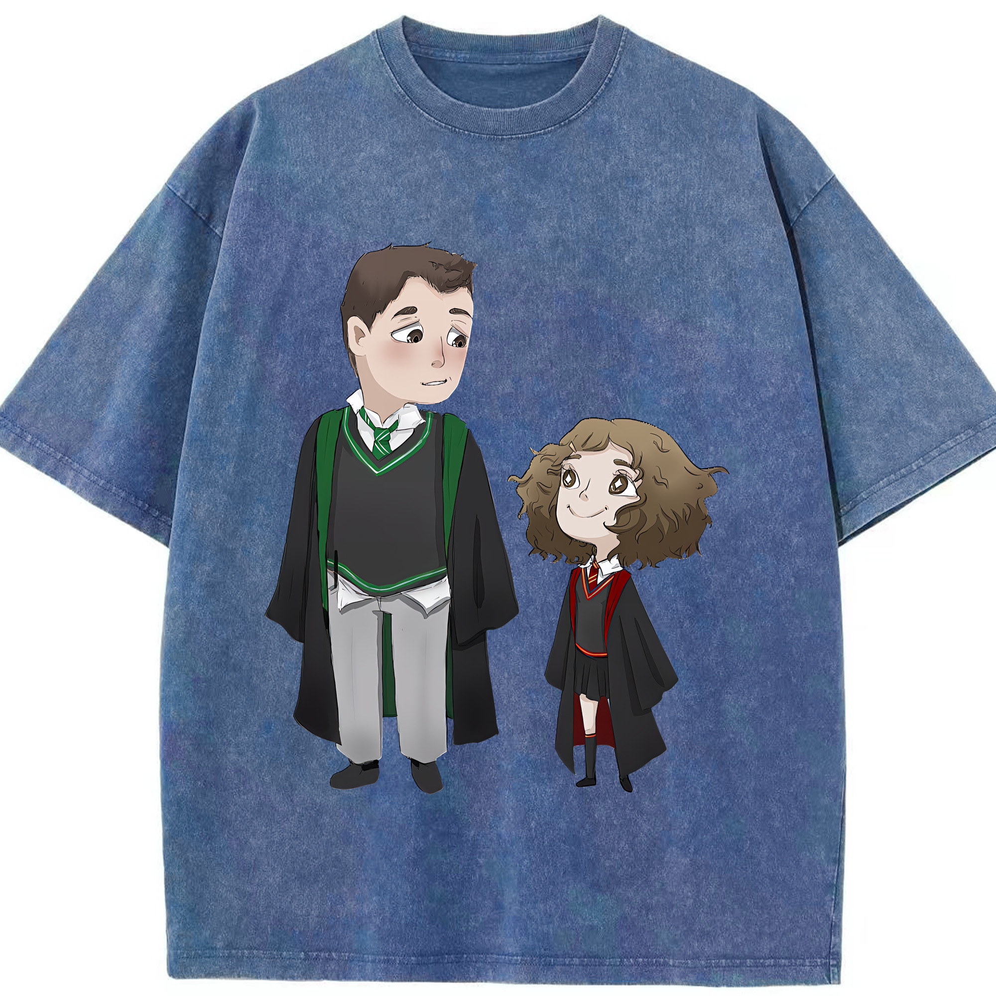 （画像用） Harry Potter ハリー・ポッターシリーズ 綿100% ヴィンテージ風 半袖Tシャツ（フロントプリント）
