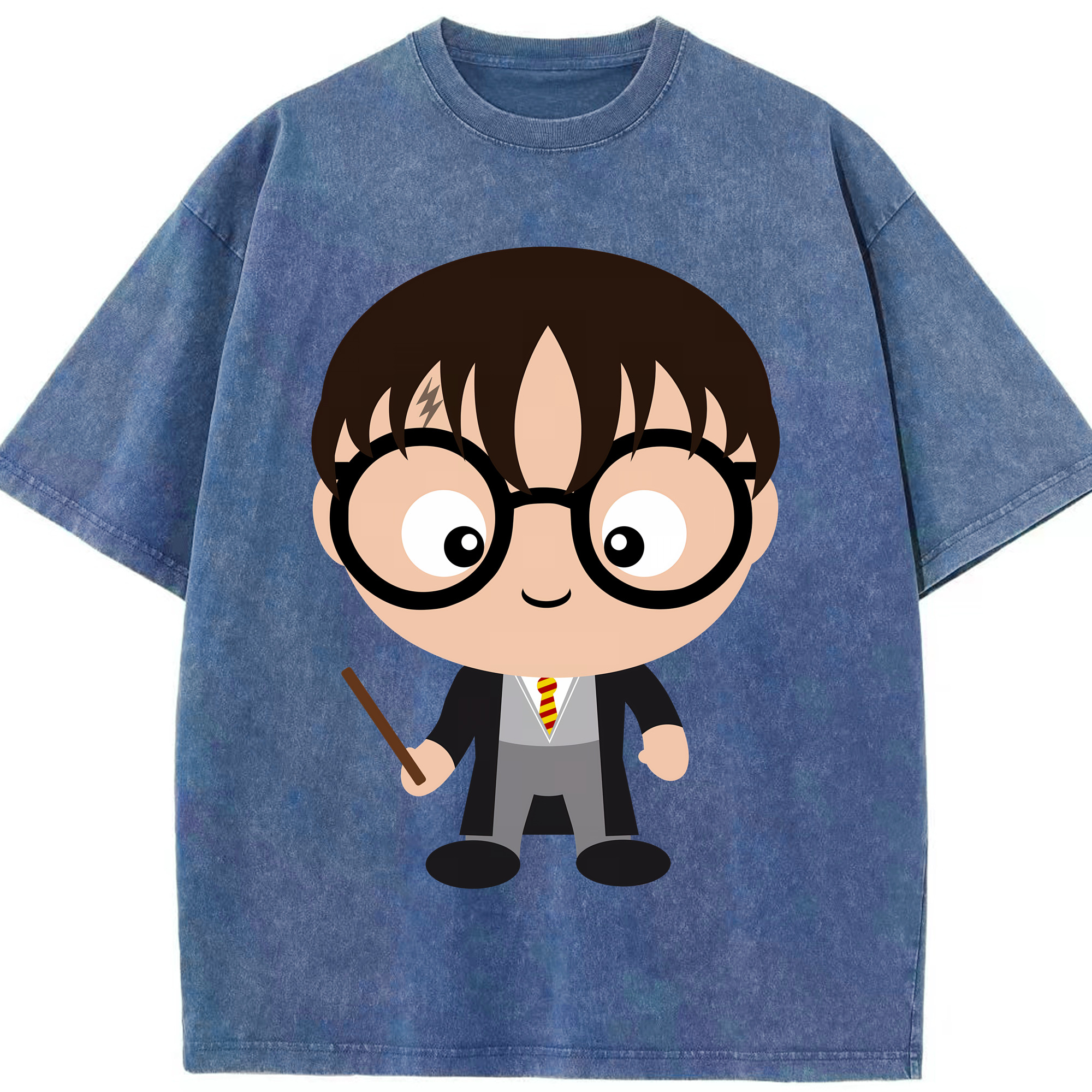 （画像用） Harry Potter ハリー・ポッターシリーズ 綿100% ヴィンテージ風 半袖Tシャツ（フロントプリント）