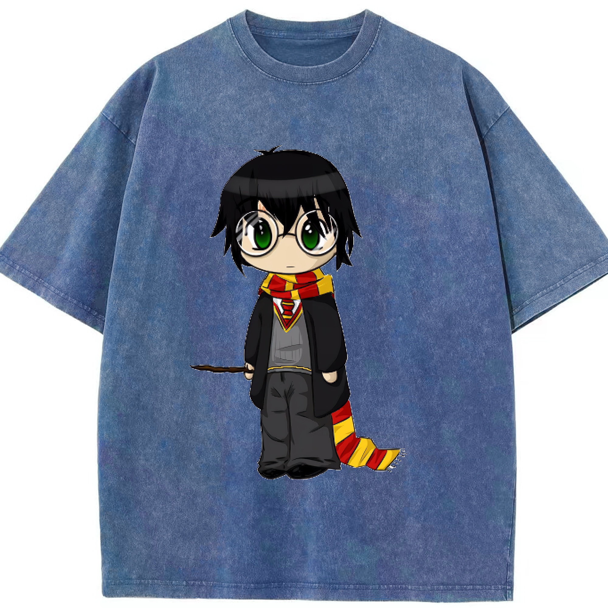 （画像用） Harry Potter ハリー・ポッターシリーズ 綿100% ヴィンテージ風 半袖Tシャツ（フロントプリント）