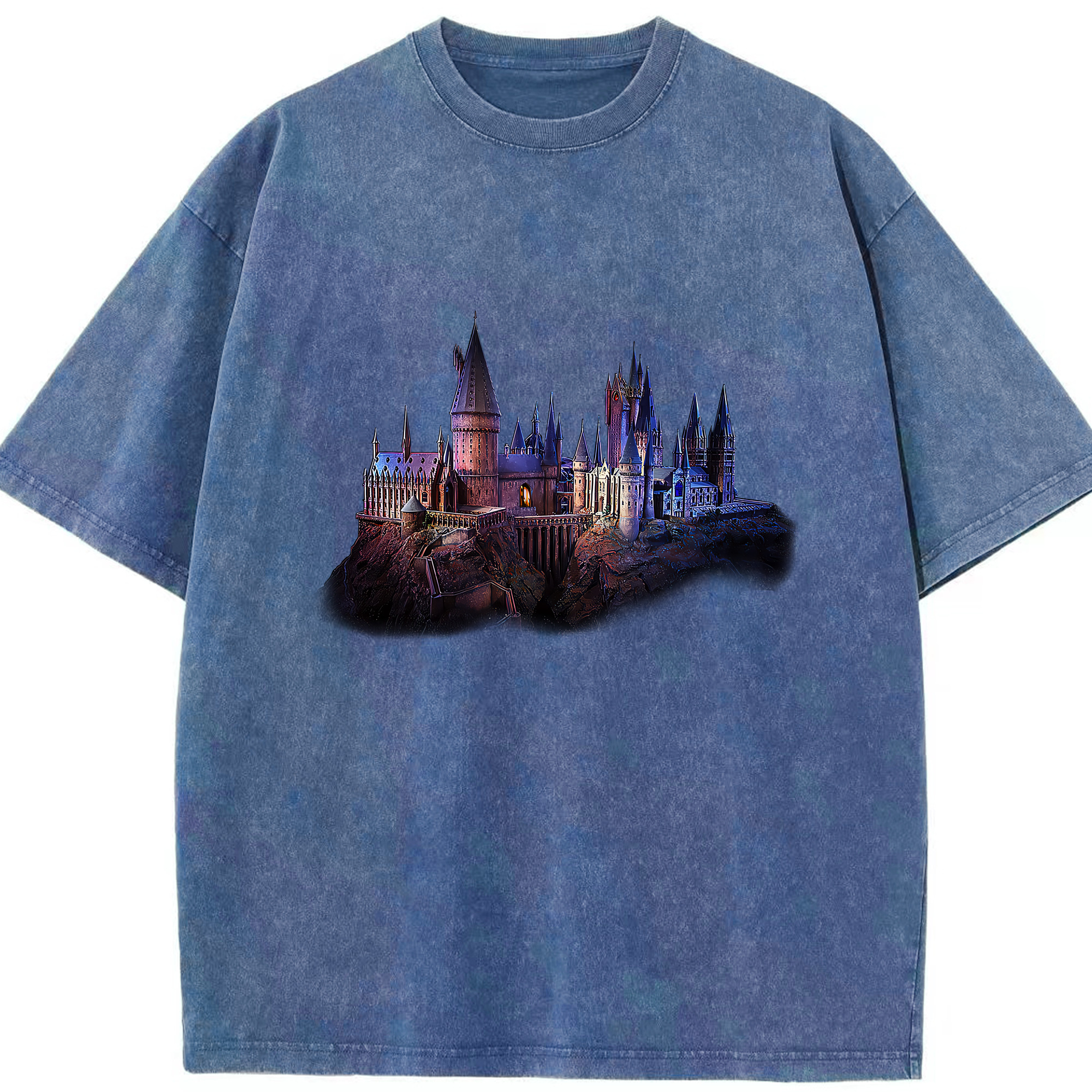 （画像用） Harry Potter ハリー・ポッターシリーズ 綿100% ヴィンテージ風 半袖Tシャツ（フロントプリント）