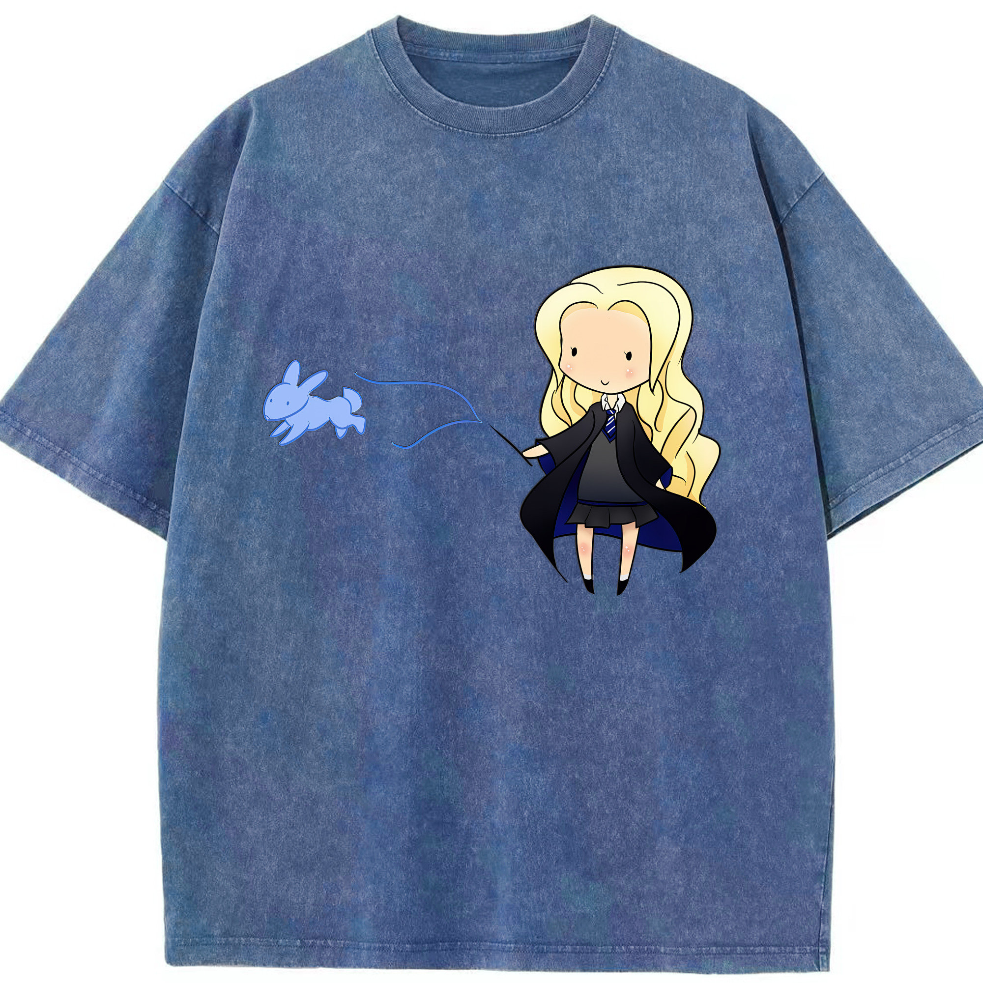 （画像用） Harry Potter ハリー・ポッターシリーズ 綿100% ヴィンテージ風 半袖Tシャツ（フロントプリント）