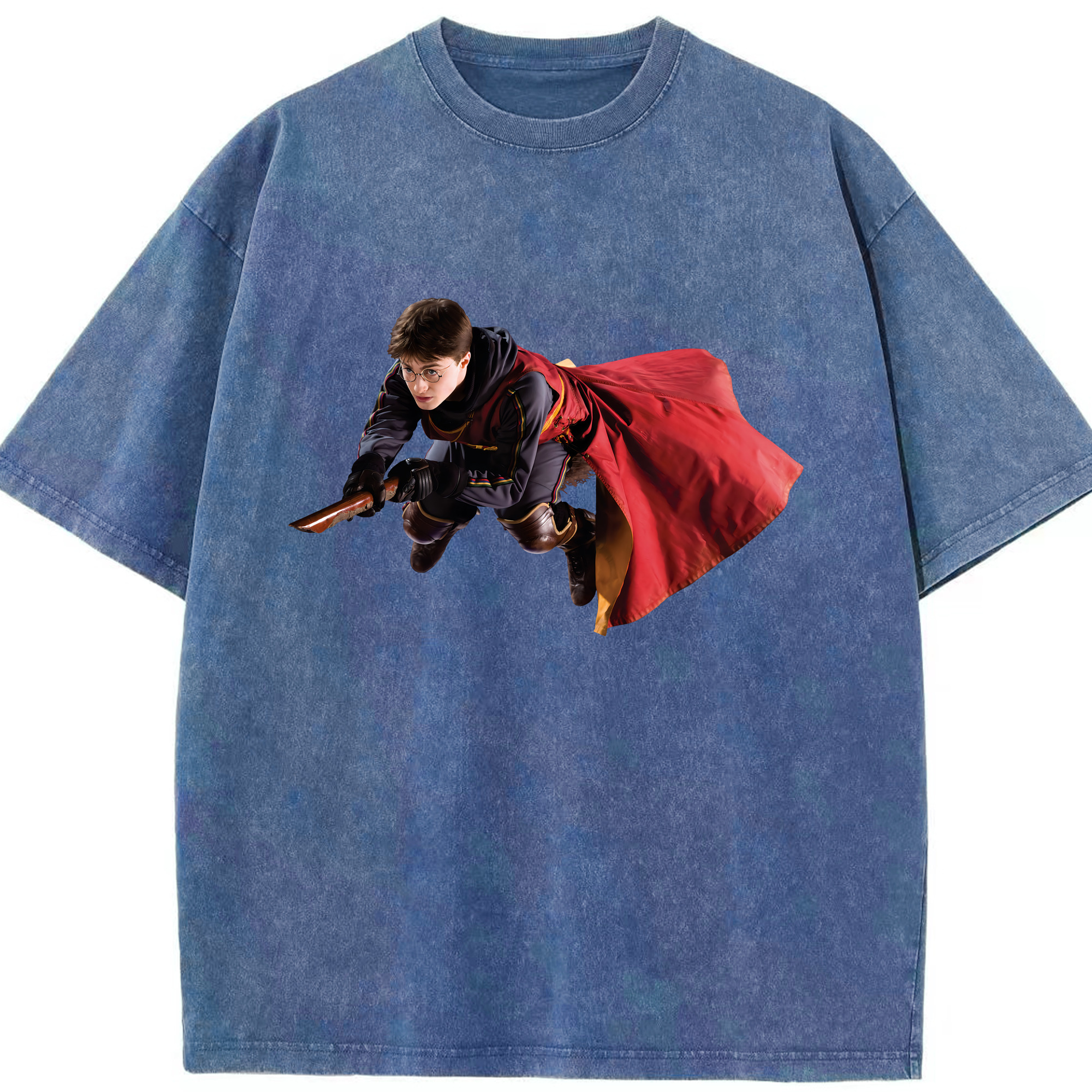 （画像用） Harry Potter ハリー・ポッターシリーズ 綿100% ヴィンテージ風 半袖Tシャツ（フロントプリント）
