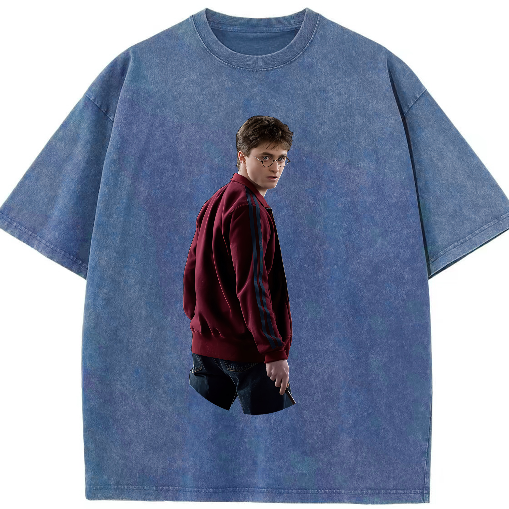 （画像用） Harry Potter ハリー・ポッターシリーズ 綿100% ヴィンテージ風 半袖Tシャツ（フロントプリント）