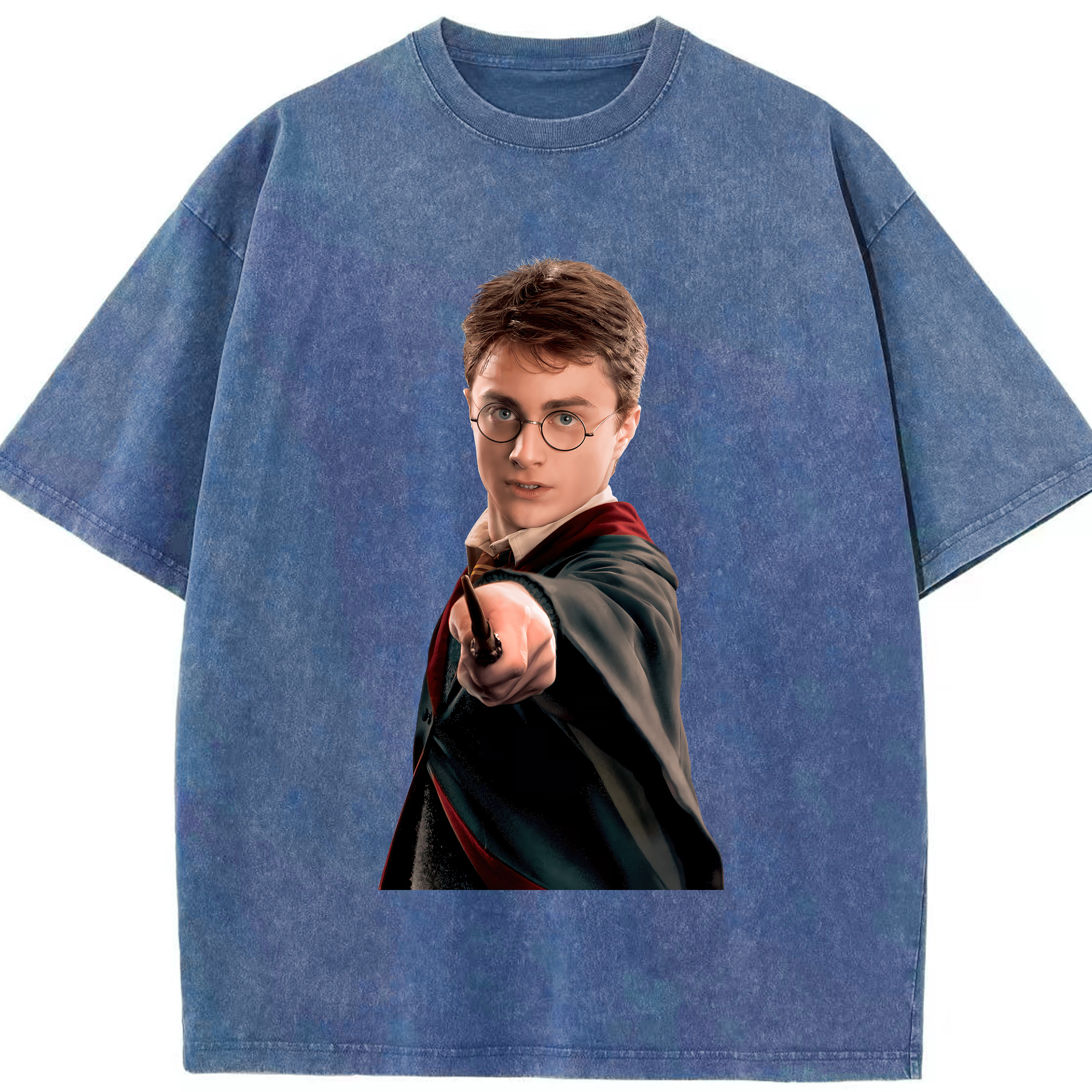 （画像用） Harry Potter ハリー・ポッターシリーズ 綿100% ヴィンテージ風 半袖Tシャツ（フロントプリント）