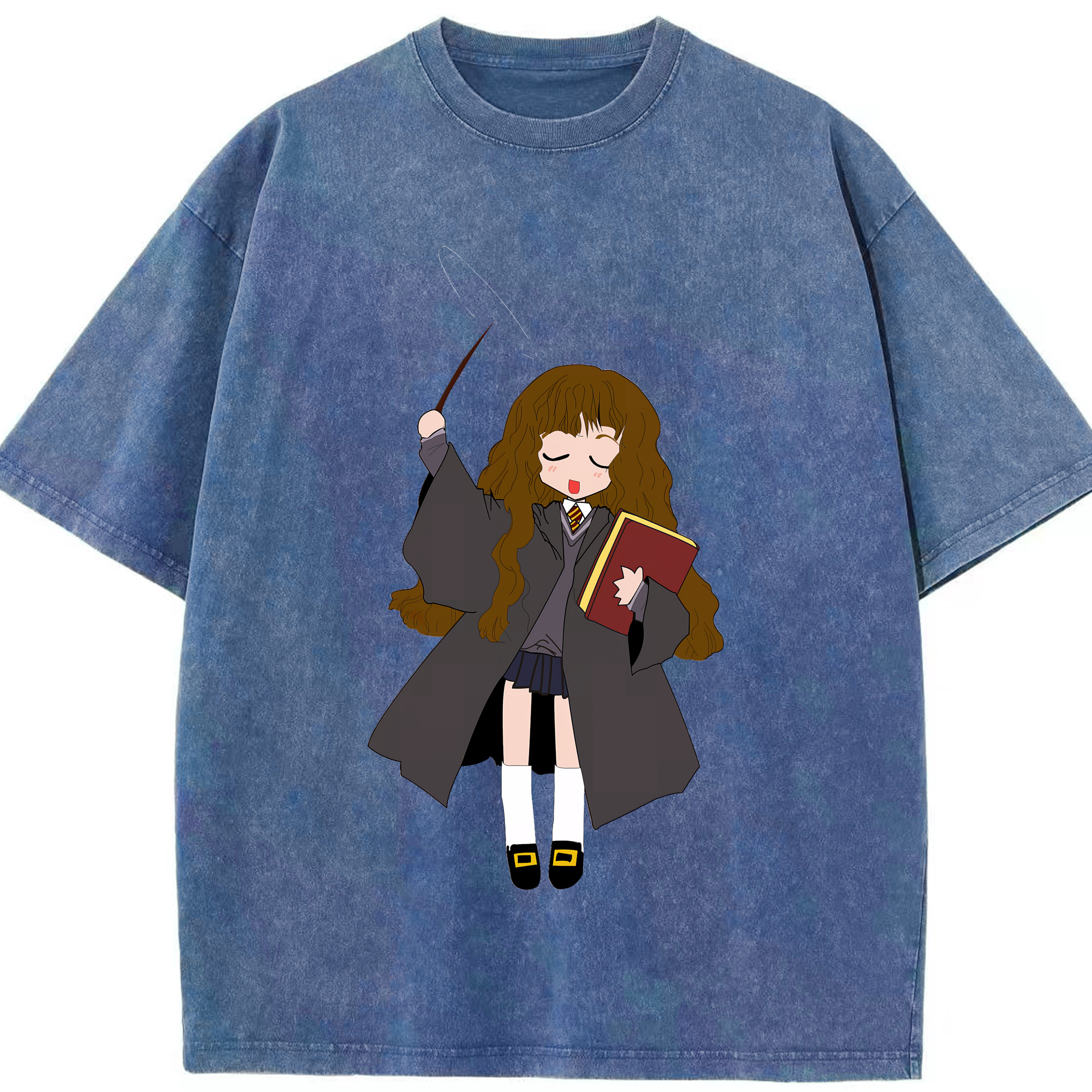 （画像用） Harry Potter ハリー・ポッターシリーズ 綿100% ヴィンテージ風 半袖Tシャツ（フロントプリント）