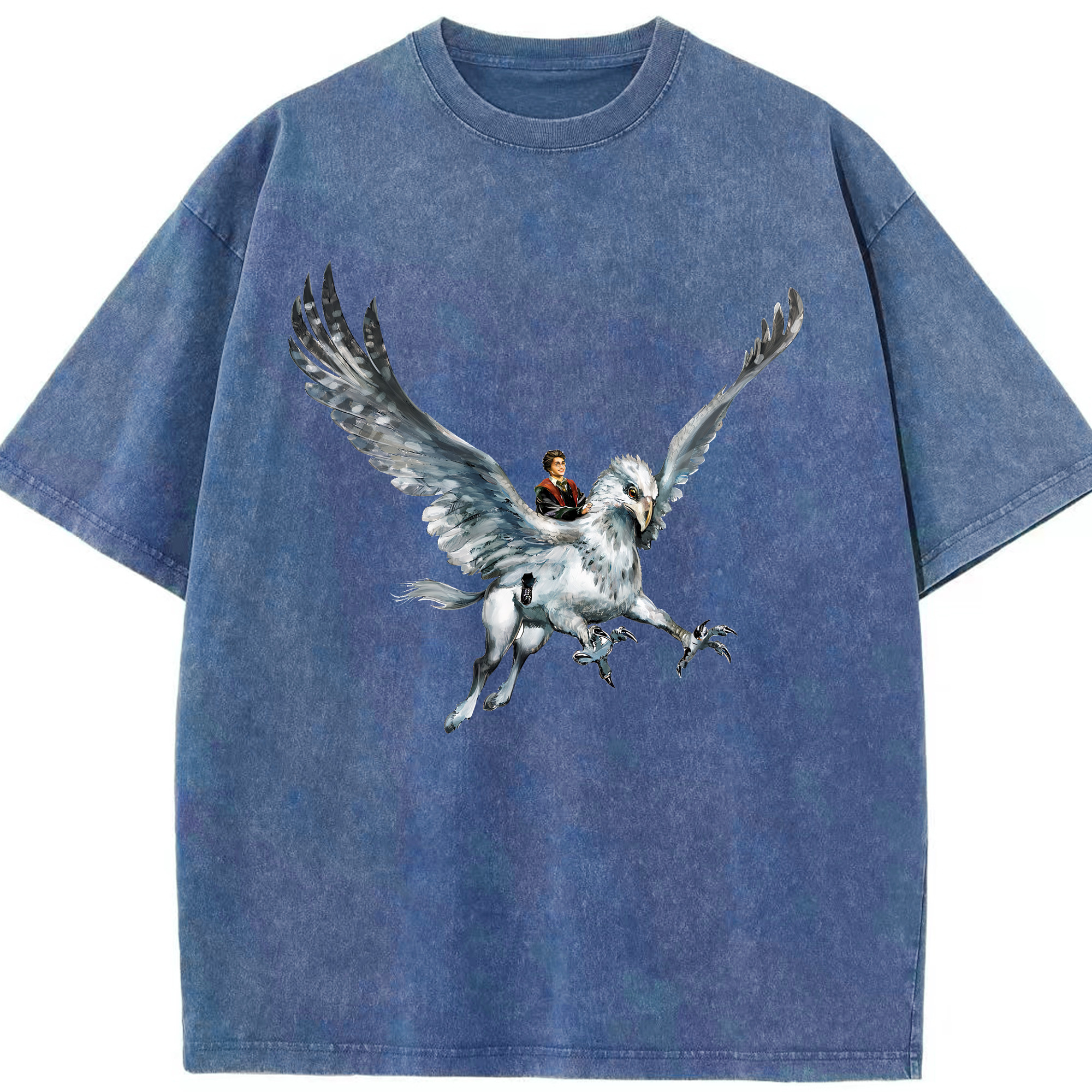 （画像用） Harry Potter ハリー・ポッターシリーズ 綿100% ヴィンテージ風 半袖Tシャツ（フロントプリント）