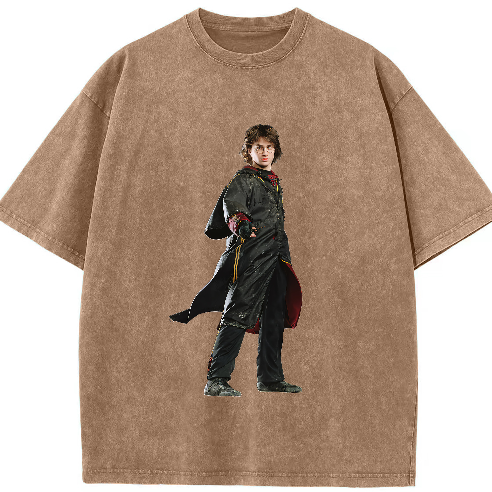 （画像用） Harry Potter ハリー・ポッターシリーズ 綿100% ヴィンテージ風 半袖Tシャツ（フロントプリント）