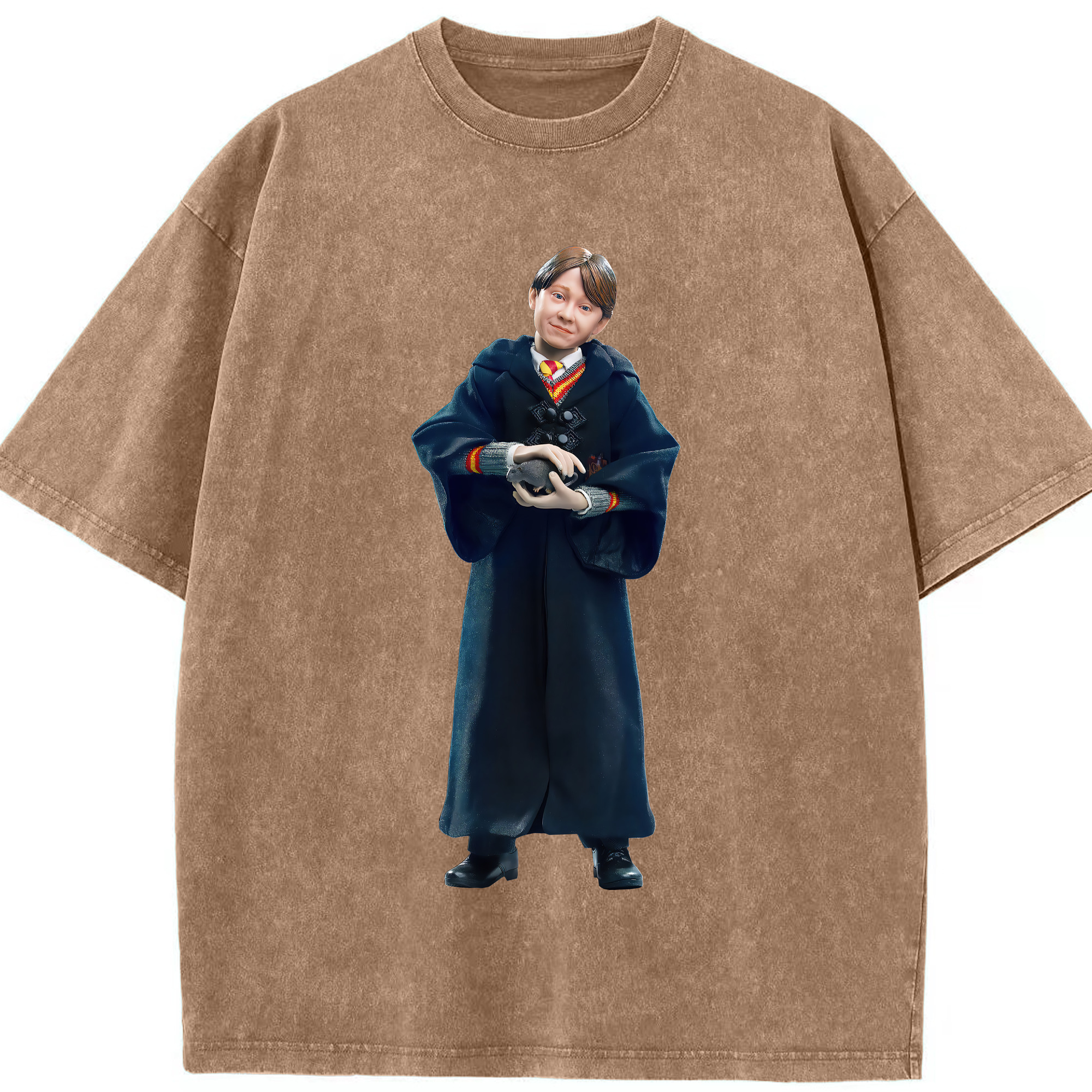 （画像用） Harry Potter ハリー・ポッターシリーズ 綿100% ヴィンテージ風 半袖Tシャツ（フロントプリント）