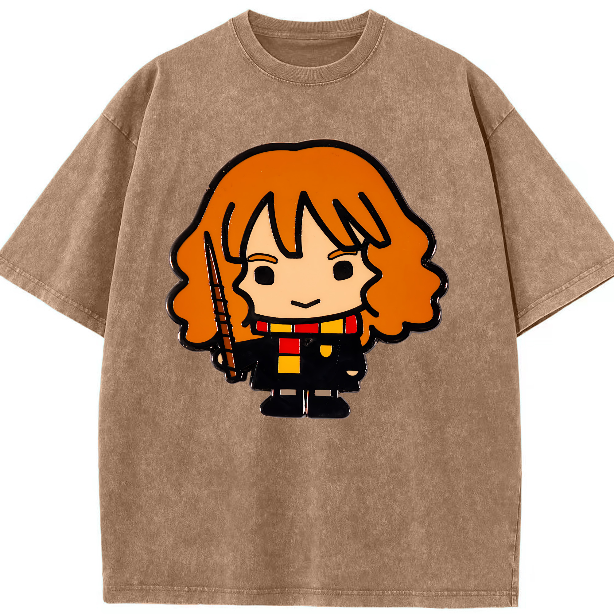 （画像用） Harry Potter ハリー・ポッターシリーズ 綿100% ヴィンテージ風 半袖Tシャツ（フロントプリント）