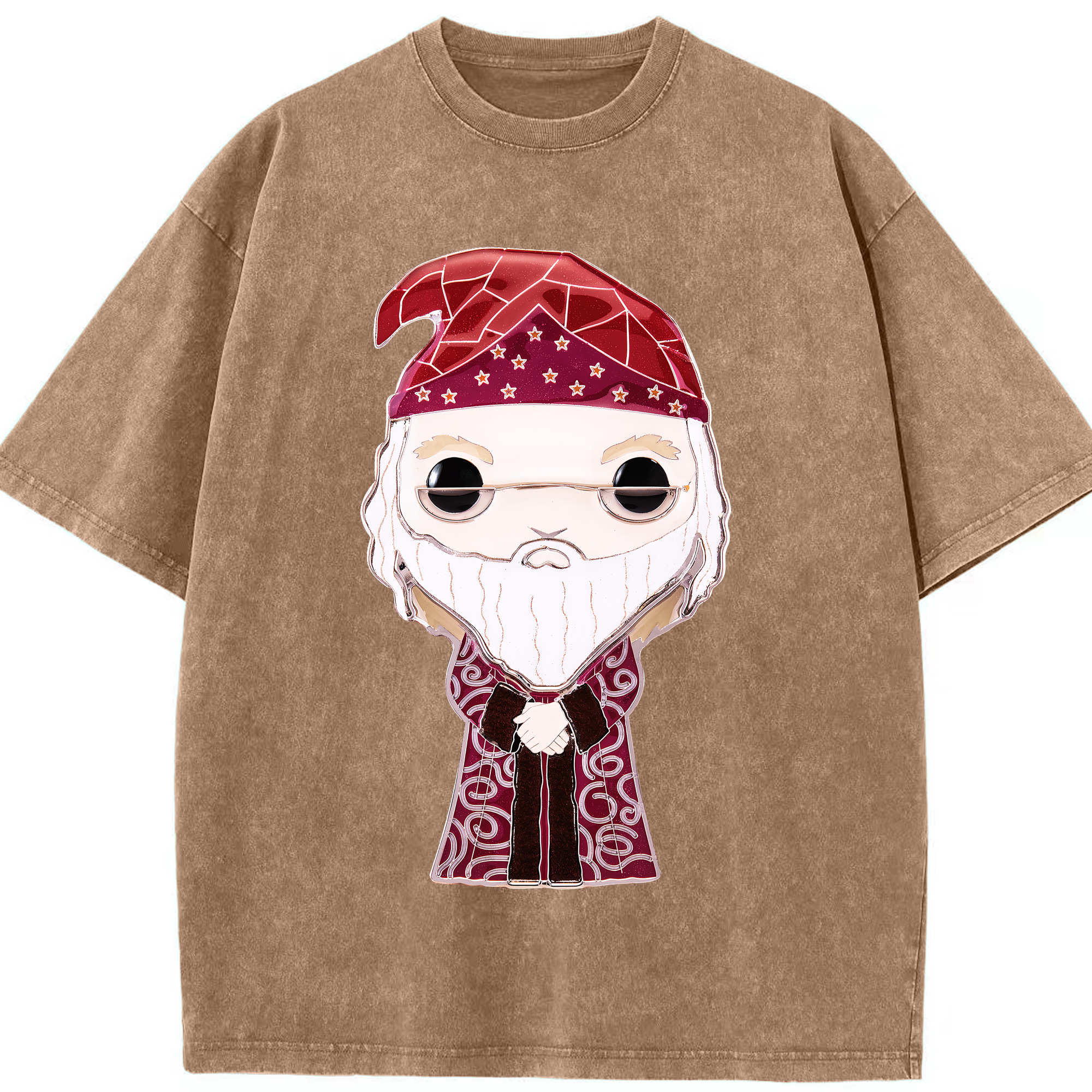（画像用） Harry Potter ハリー・ポッターシリーズ 綿100% ヴィンテージ風 半袖Tシャツ（フロントプリント）