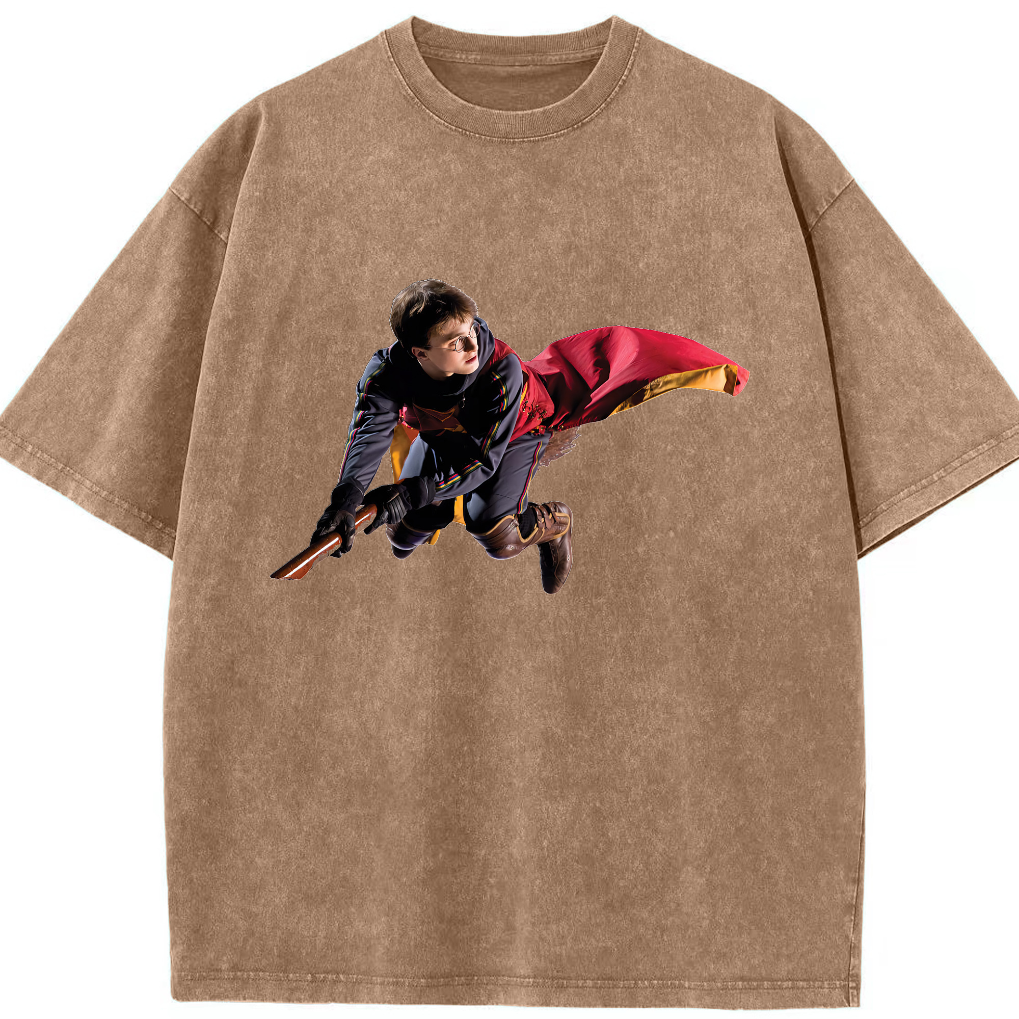 （画像用） Harry Potter ハリー・ポッターシリーズ 綿100% ヴィンテージ風 半袖Tシャツ（フロントプリント）