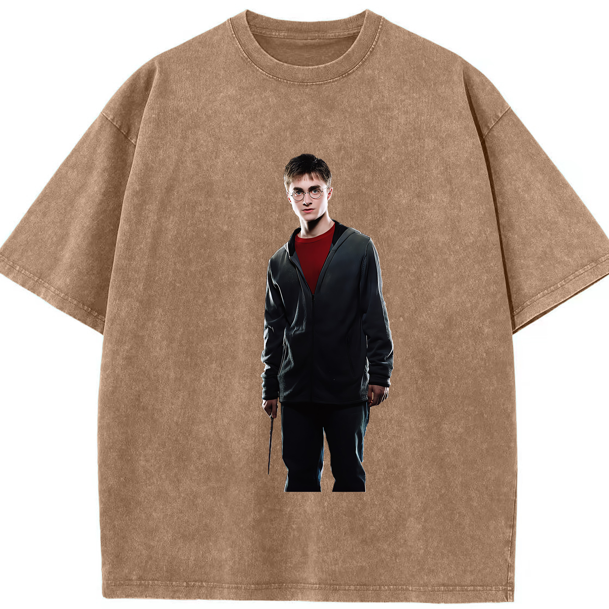 （画像用） Harry Potter ハリー・ポッターシリーズ 綿100% ヴィンテージ風 半袖Tシャツ（フロントプリント）