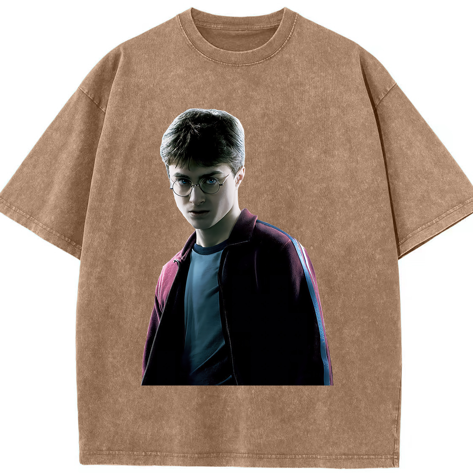 （画像用） Harry Potter ハリー・ポッターシリーズ 綿100% ヴィンテージ風 半袖Tシャツ（フロントプリント）