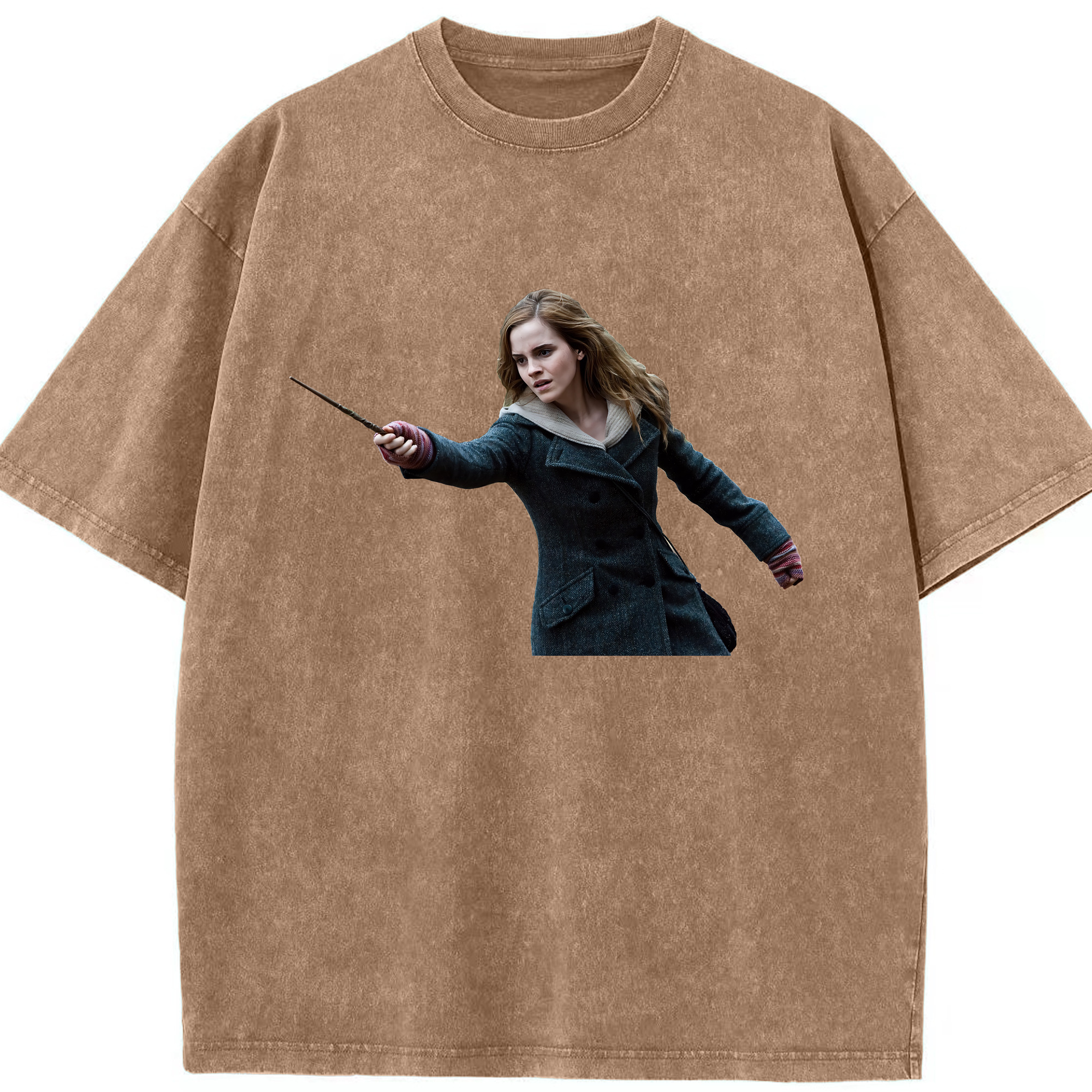 （画像用） Harry Potter ハリー・ポッターシリーズ 綿100% ヴィンテージ風 半袖Tシャツ（フロントプリント）