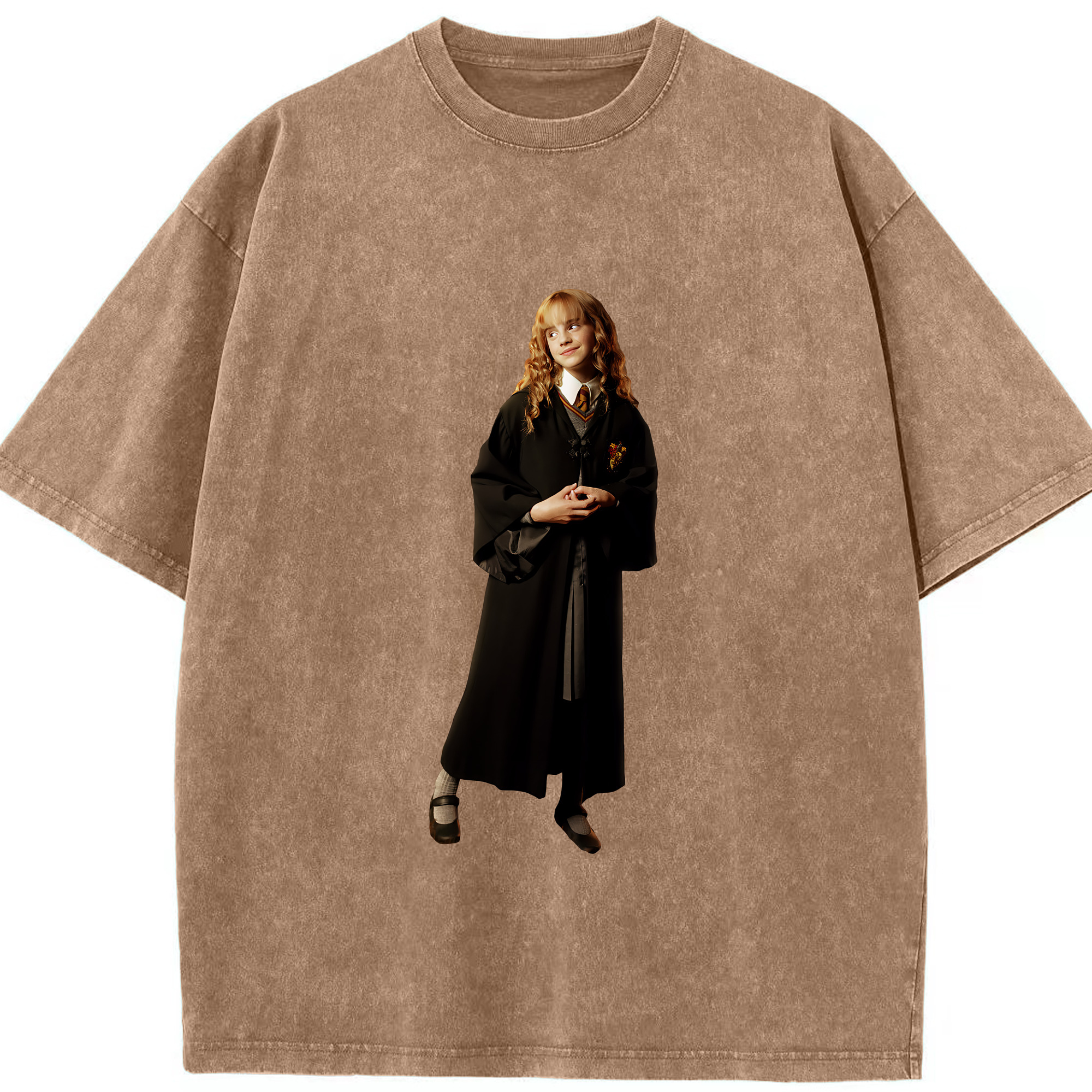 （画像用） Harry Potter ハリー・ポッターシリーズ 綿100% ヴィンテージ風 半袖Tシャツ（フロントプリント）