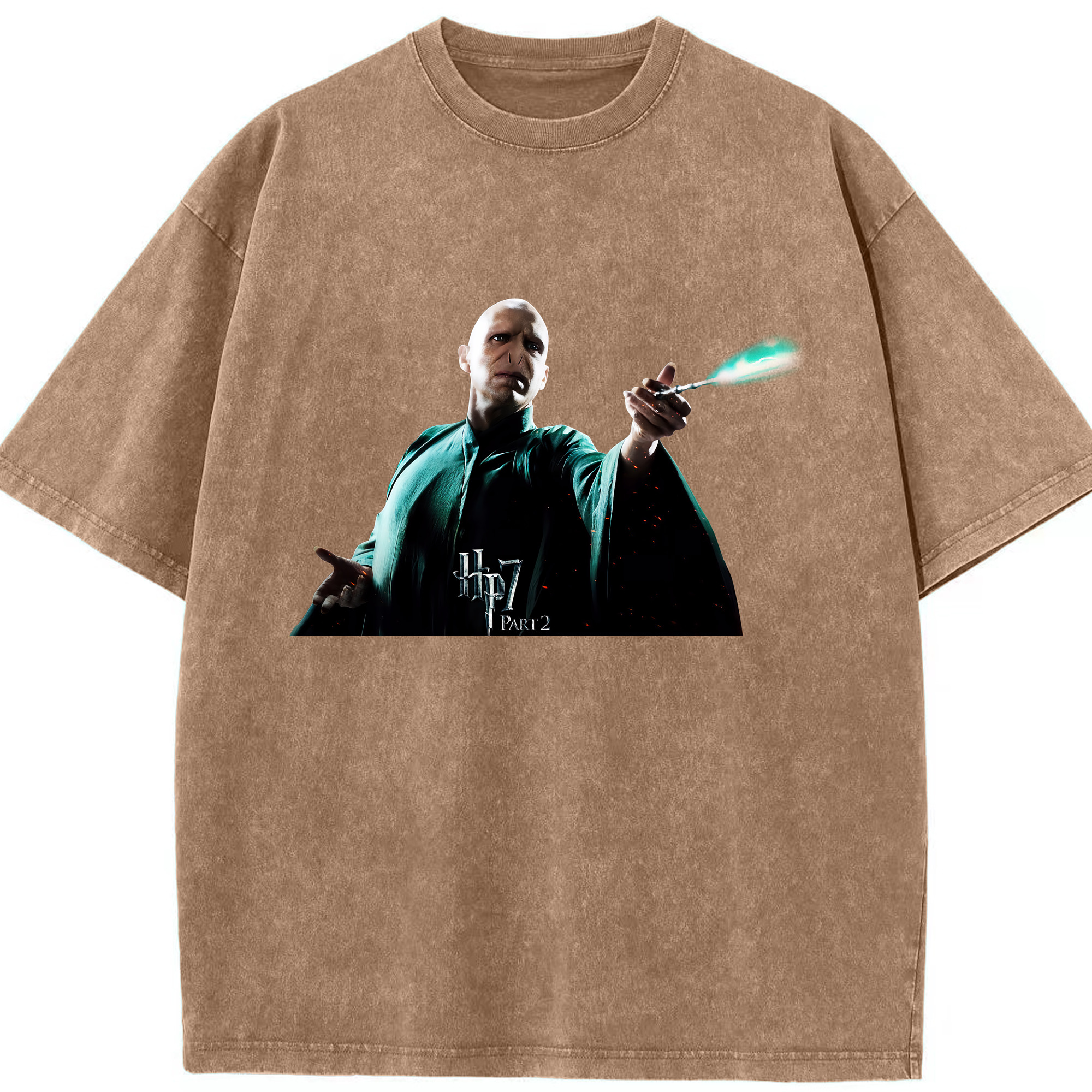 （画像用） Harry Potter ハリー・ポッターシリーズ 綿100% ヴィンテージ風 半袖Tシャツ（フロントプリント）