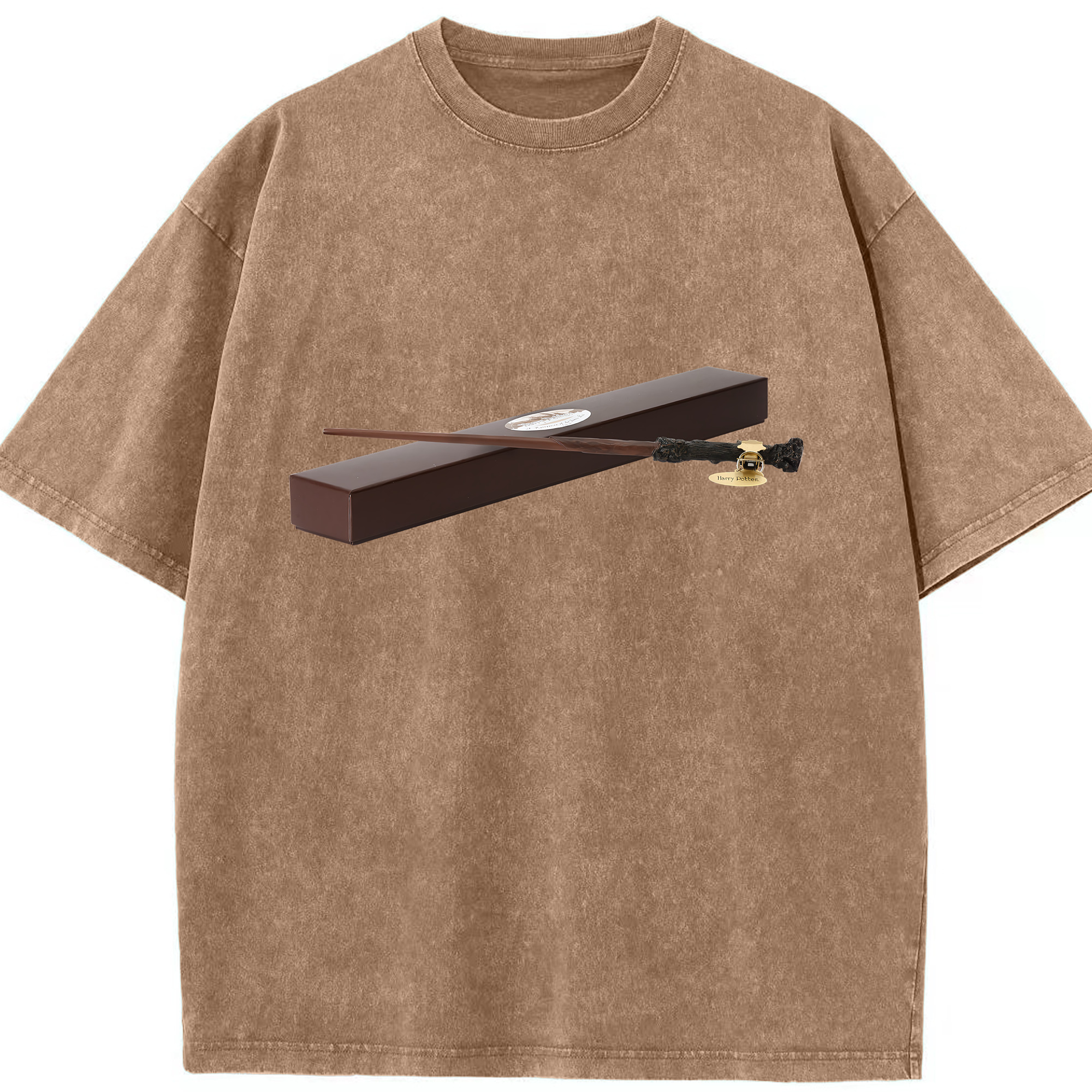 （画像用） Harry Potter ハリー・ポッターシリーズ 綿100% ヴィンテージ風 半袖Tシャツ（フロントプリント）